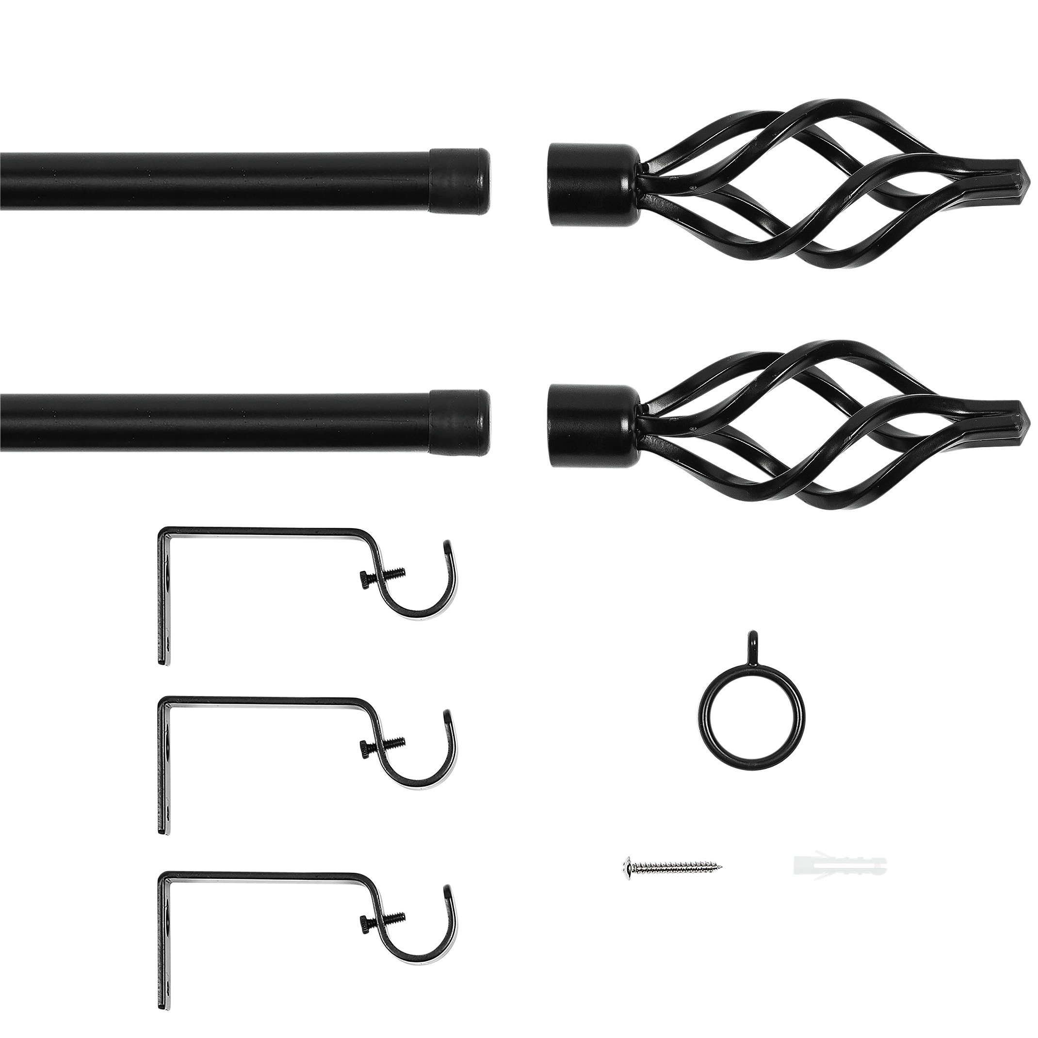 Argos Home Extendable 210cm Metal Twist Curtain Pole Set Reviews