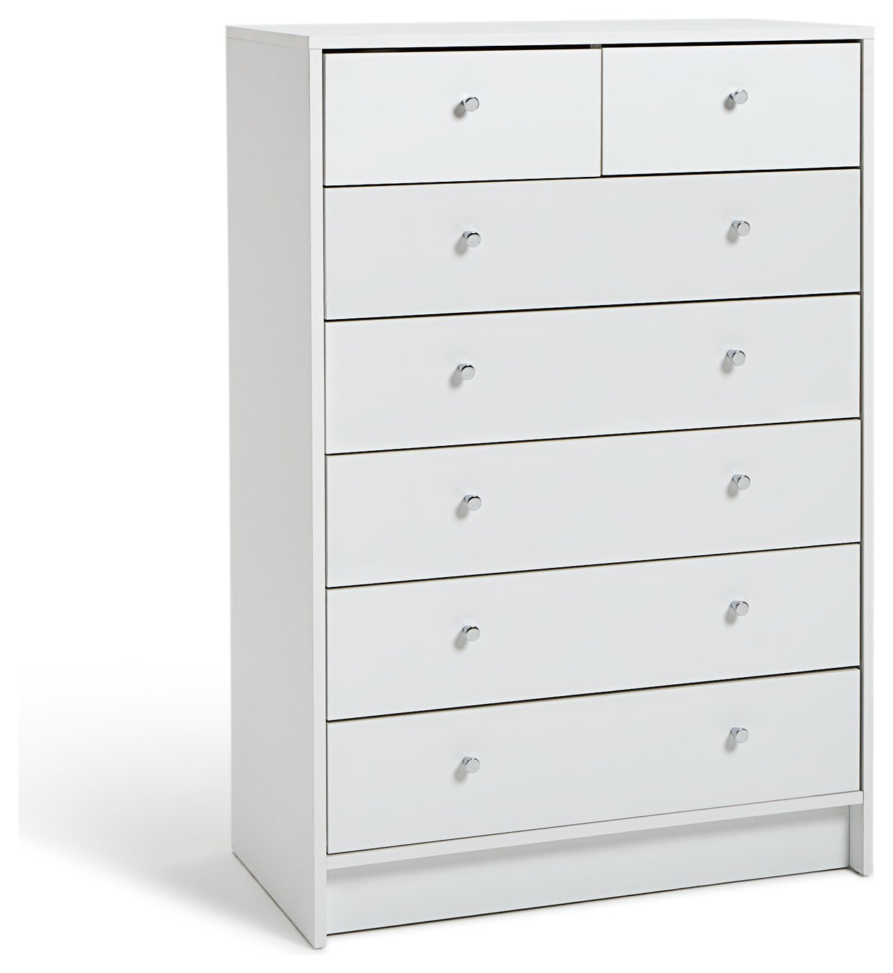 Argos Home Malibu 5 Wide 2 Narrow Drawer Chest White (6257259