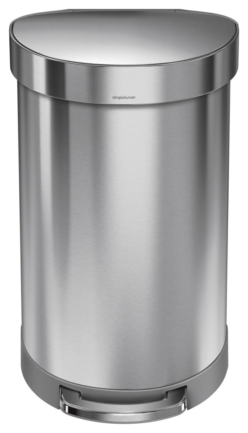 simplehuman 45 Litre Stainless Steel Semi Round Pedal Bin (6537144
