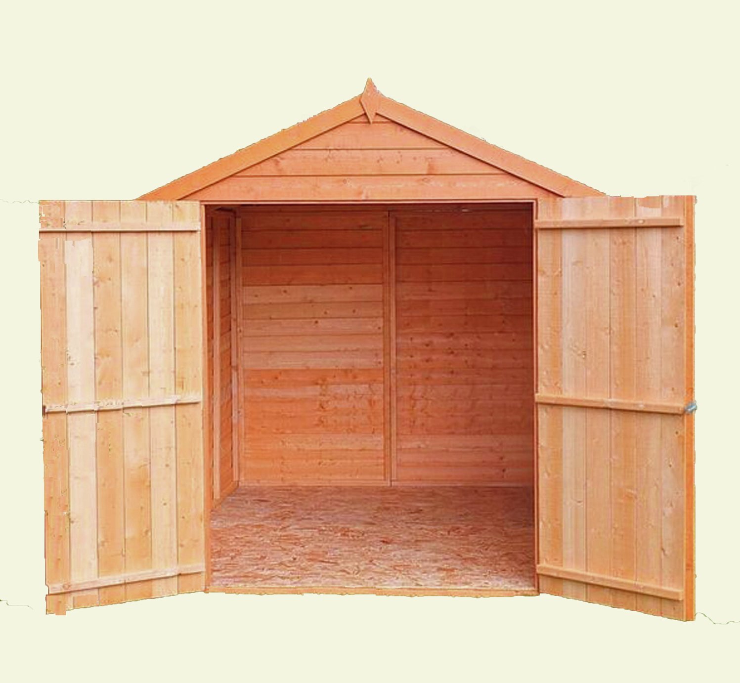 Homewood Wooden 8 x 6ft Overlap Double Door Shed Reviews