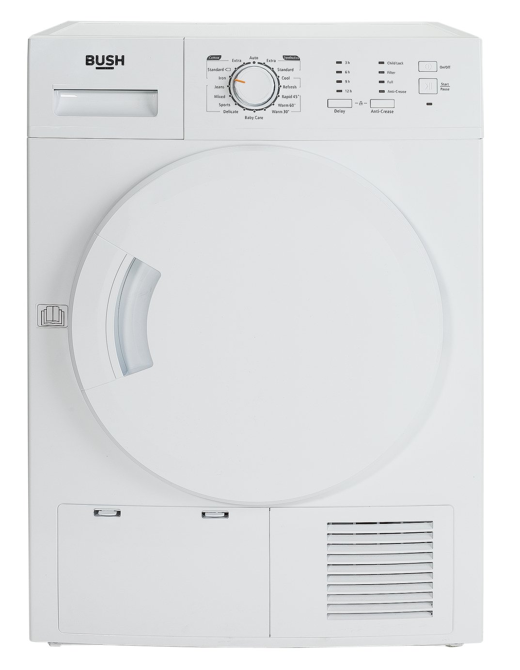 Bush CD8TDW 8KG Condenser Tumble Dryer White