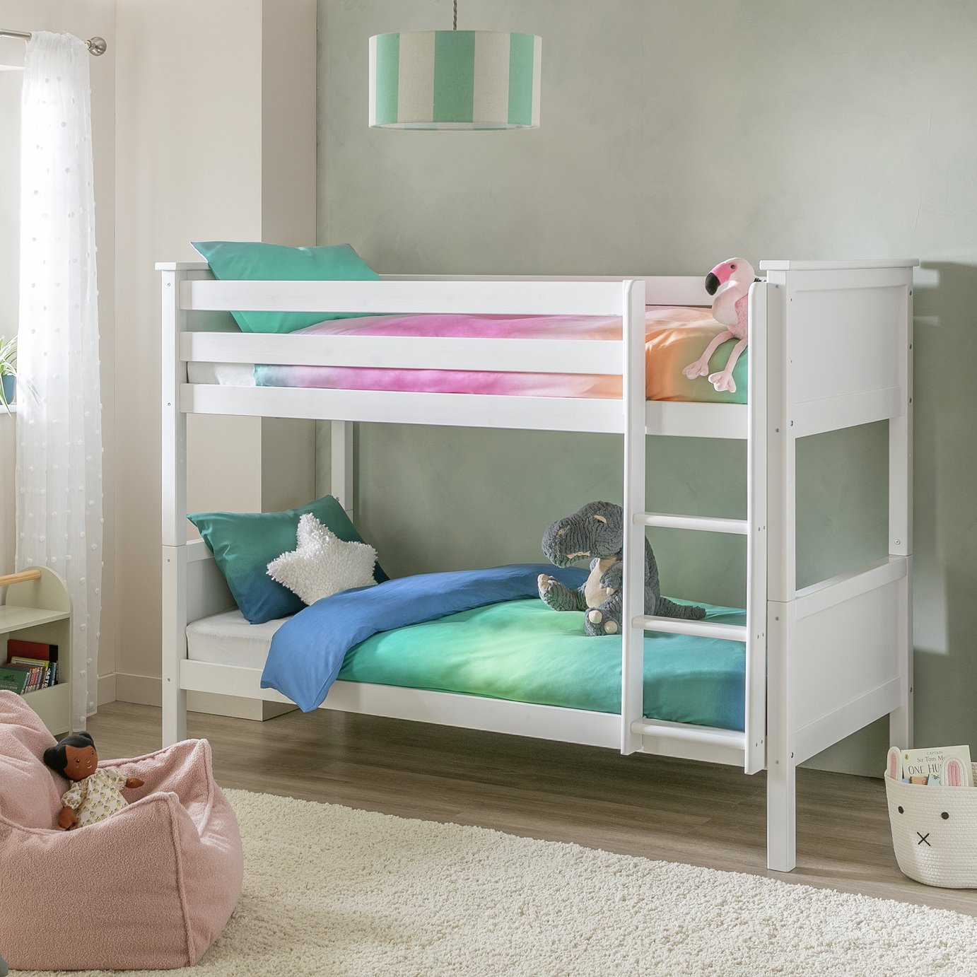 Argos Home Brooklyn White Bunk Bed, Drawer & 2 Mattresses Reviews