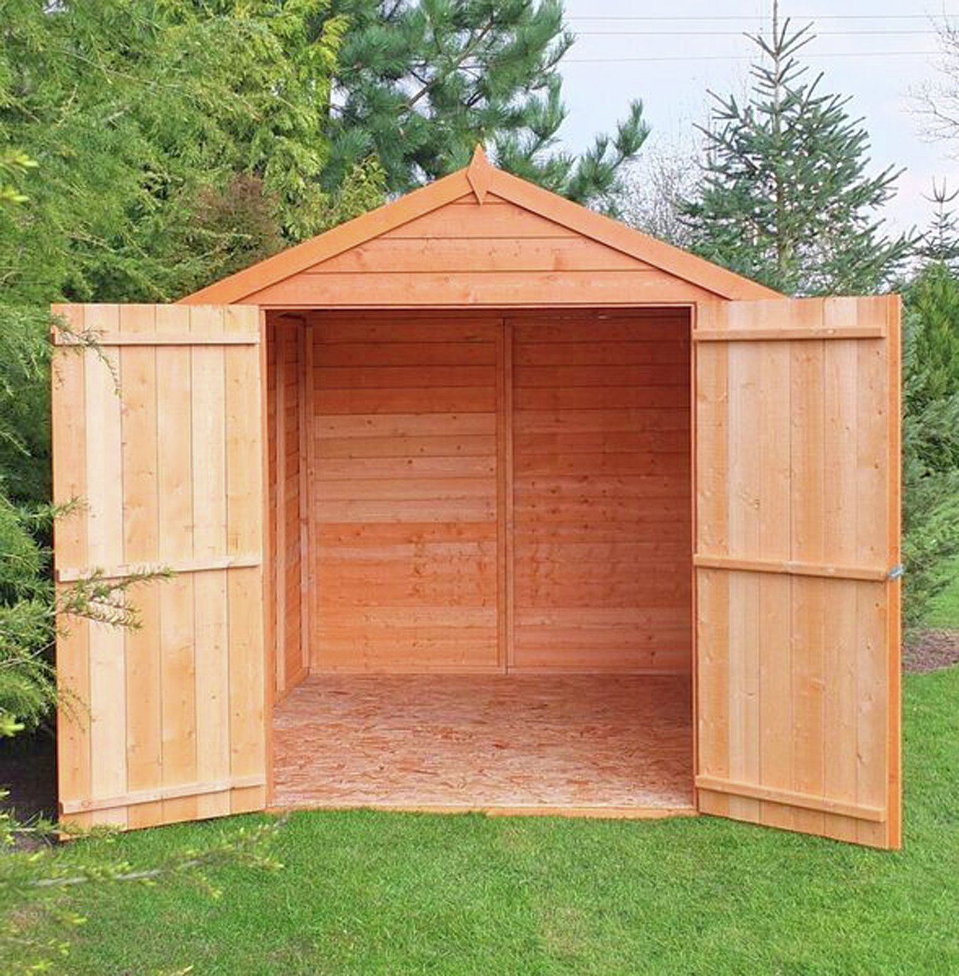 Homewood Overlap Double Door Wooden Shed 7 x 7ft. at Argos Reviews