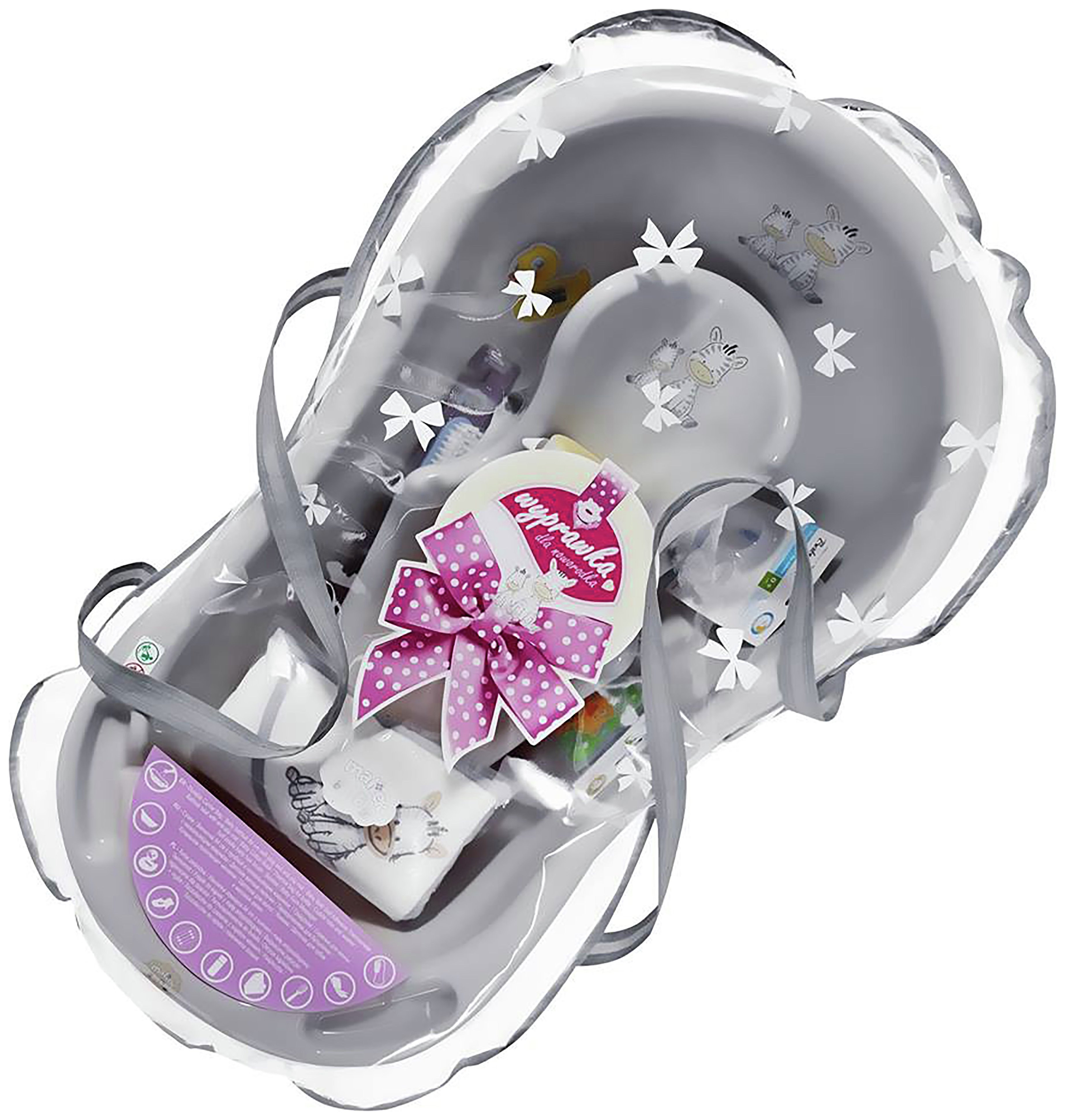 Maltex Zebra Grey Baby Bath Tub Gift Set 84cm (6773898) Argos Price