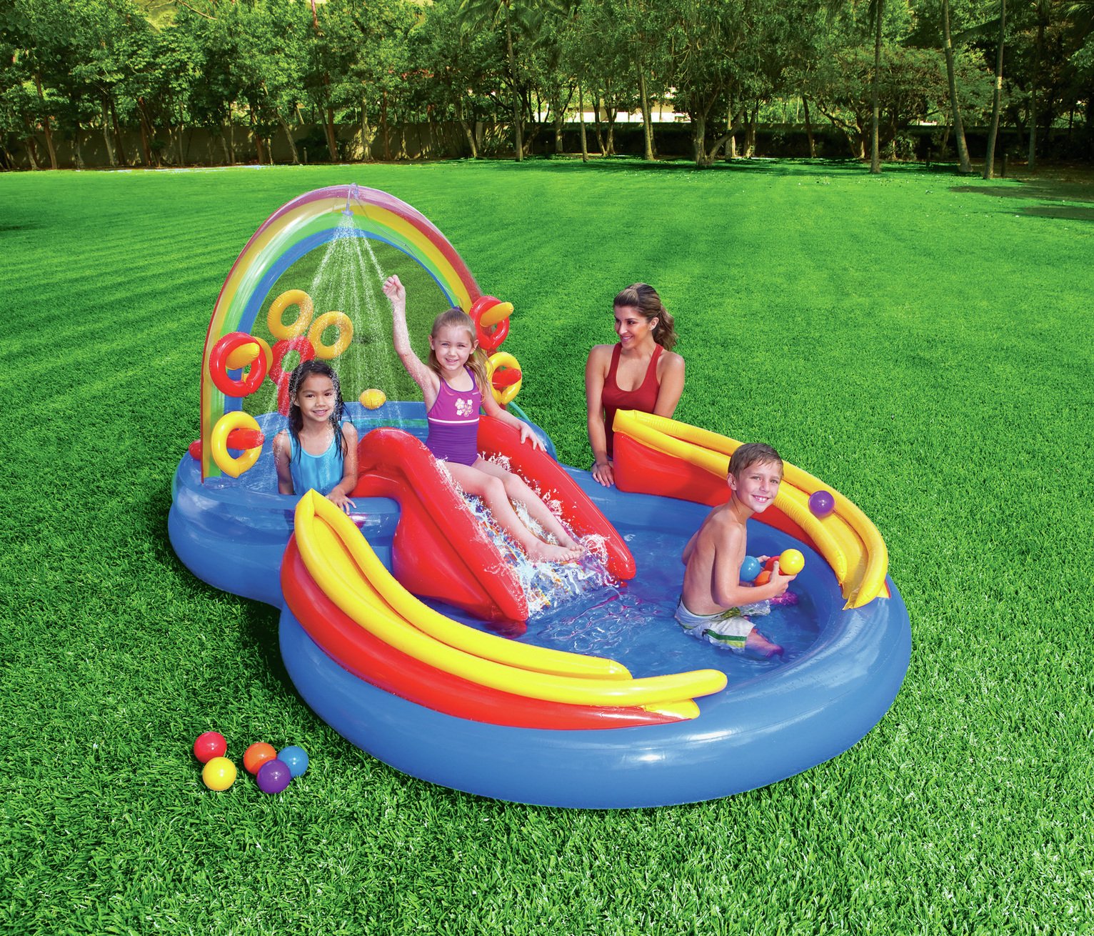 Intex Rainbow Ring Play Centre Inflatable Pool 9.5ft Reviews