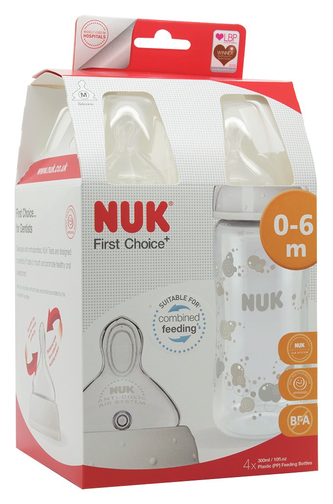 Nuk First Choice 4 Pack of 300ML Bottles Reviews