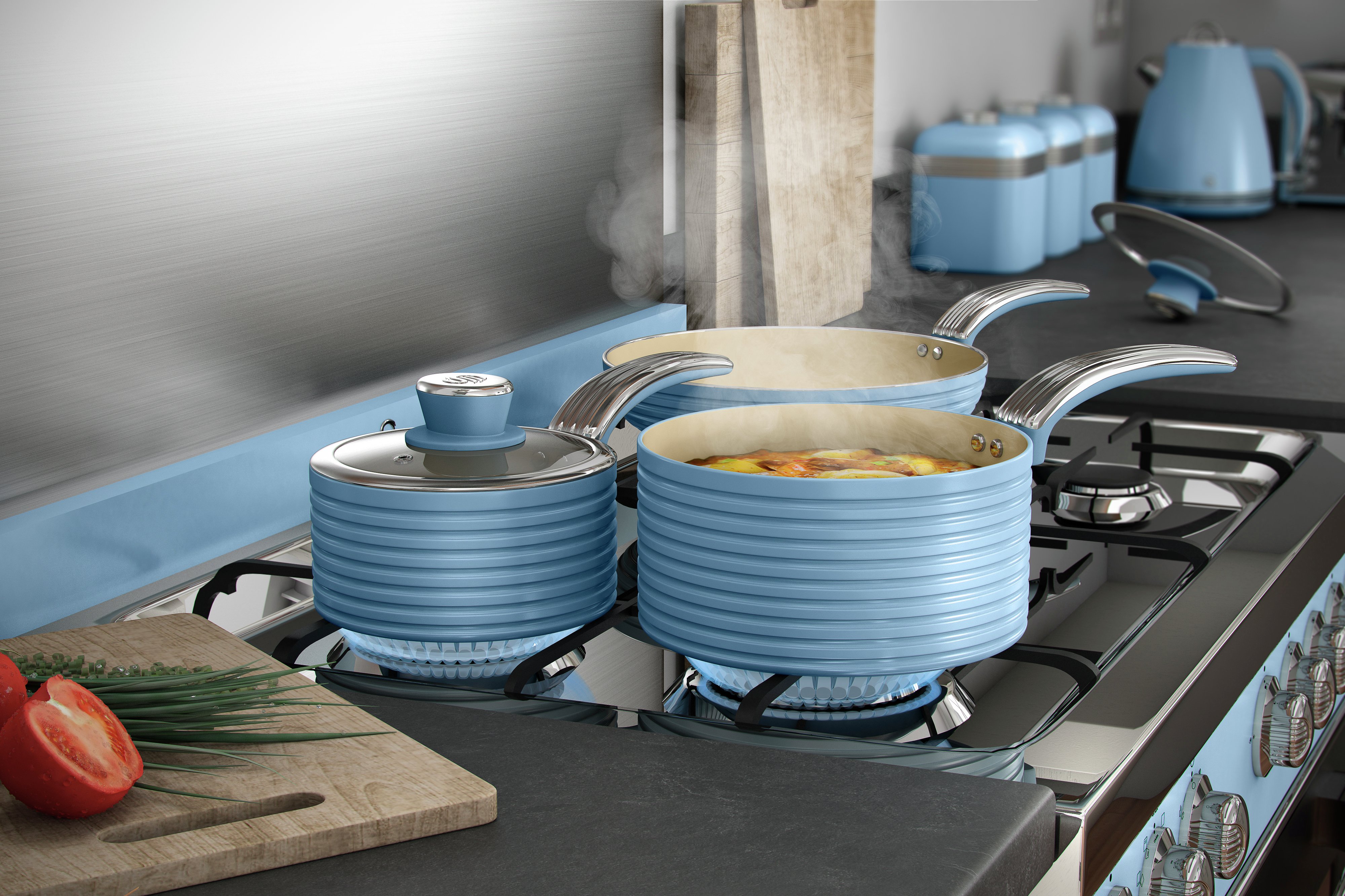 Swan Retro 3 Piece Pan Set Reviews