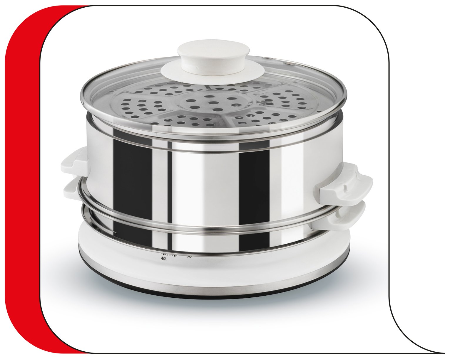 Tefal VC145140 2 Tier Convenient Stainless Steel Steamer. Reviews