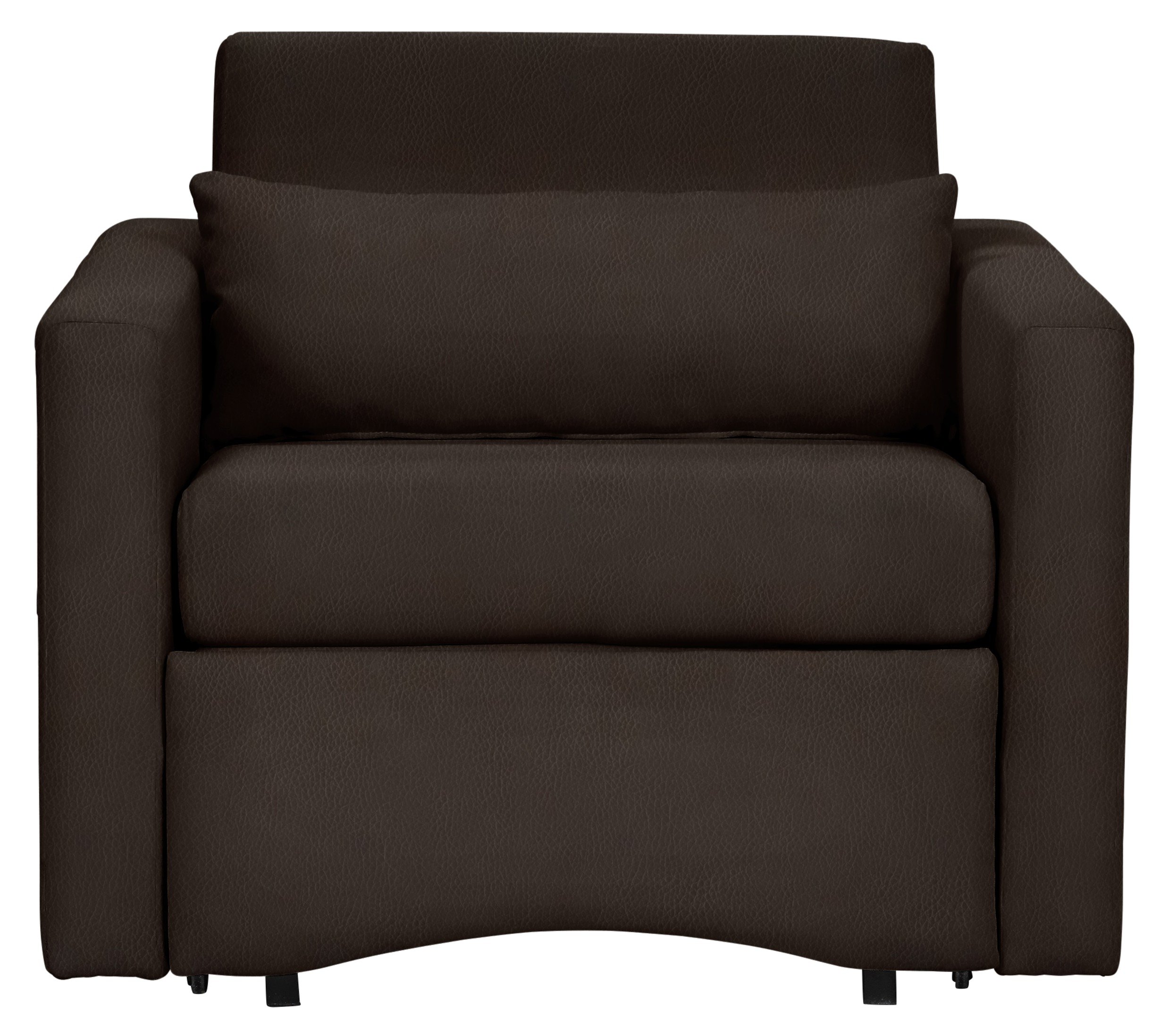 Review of HOME Reagan Leather Effect Chairbed Dark Brown