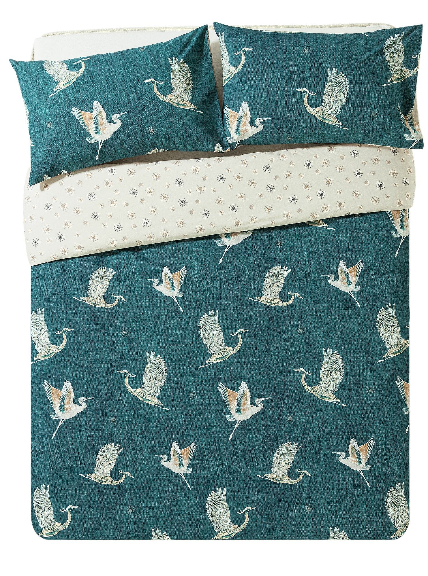 Collection Cranes Bedding Set Double. (6995229) Argos Price Tracker pricehistory.co.uk