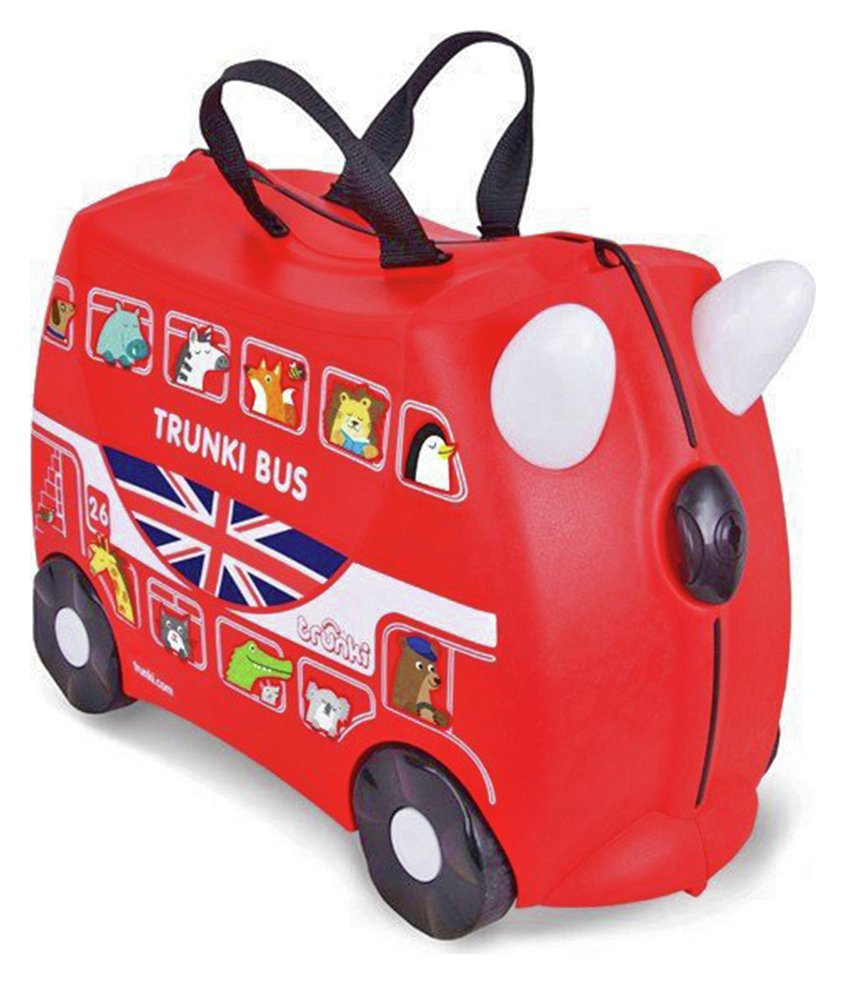 Trunki Boris the Bus 4 Wheel Hard Ride On Suitcase Red (7007051