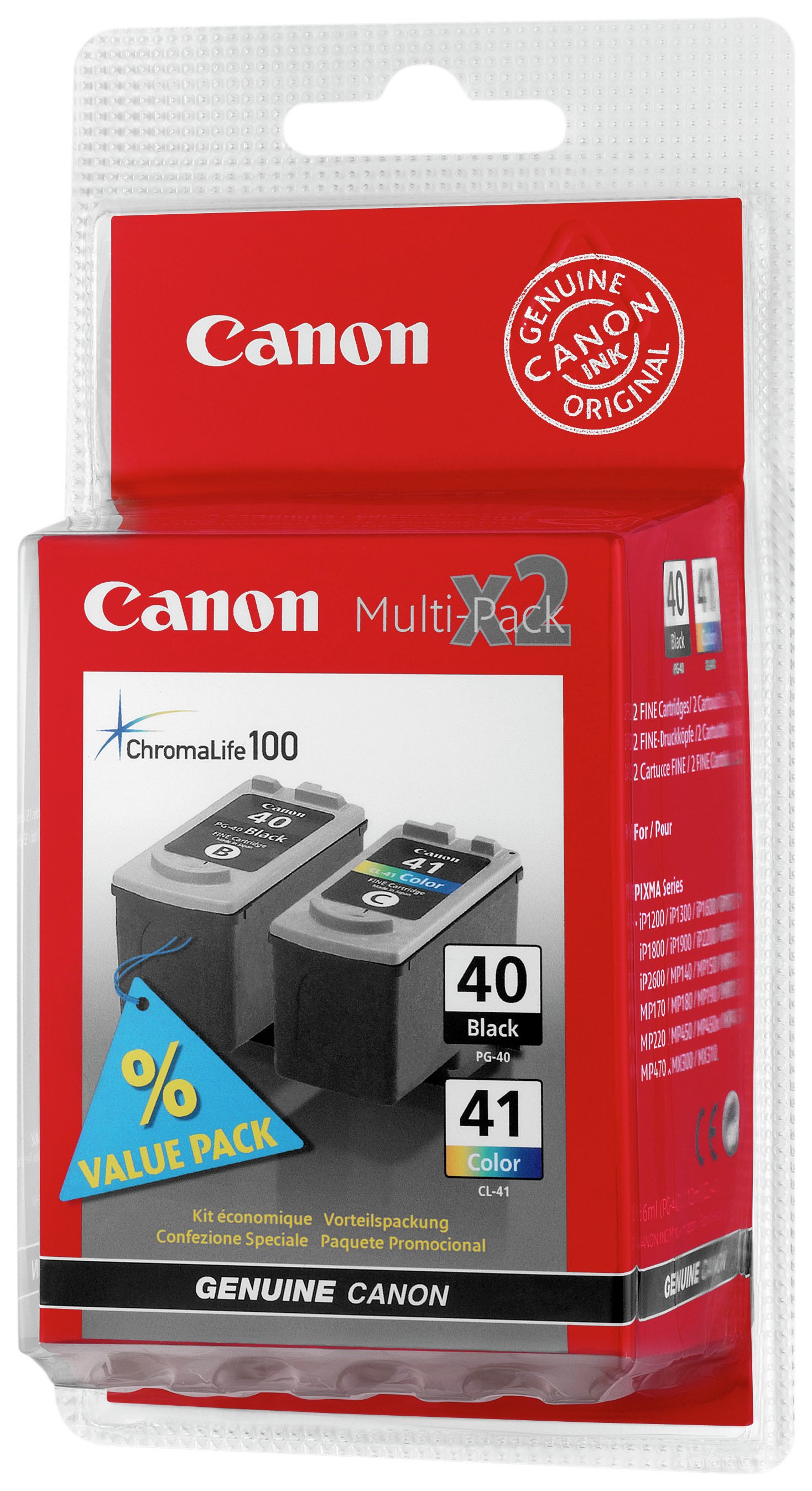Canon PG40/CL41 Multipack Ink Cartridge Reviews