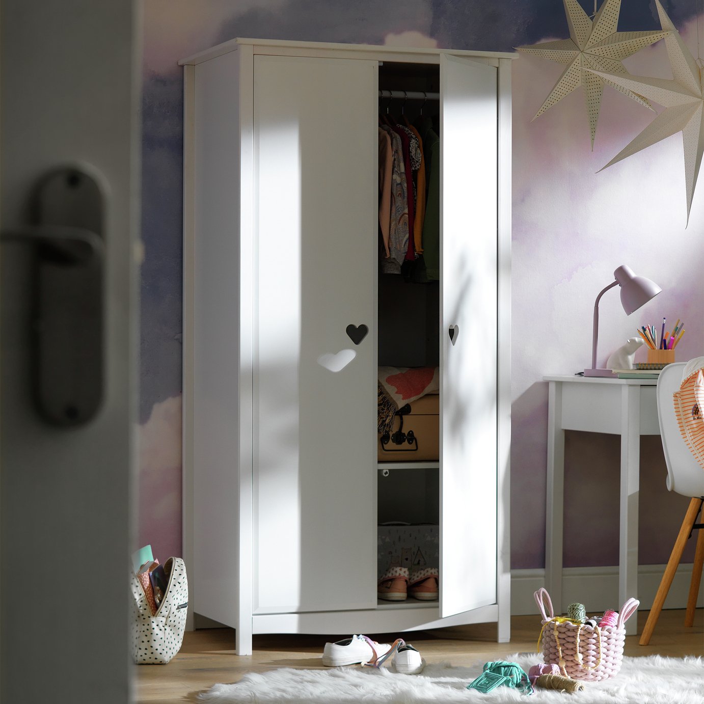 Habitat Kids Mia 2 Door Wardrobe White (7027598) Argos Price