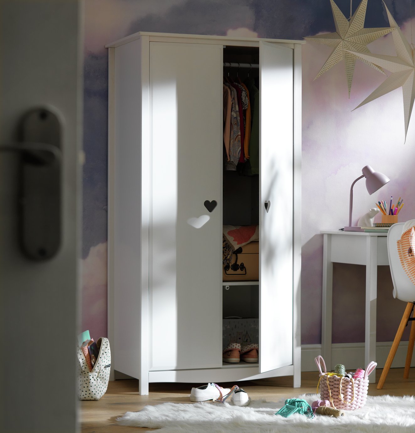 Habitat Kids Mia 2 Door Wardrobe White (7027598) Argos Price