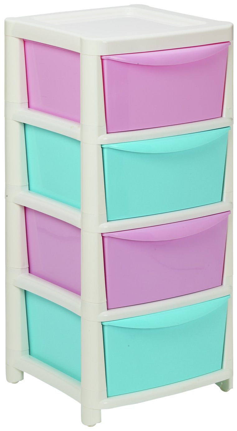 Argos Home Pink 4 Drawer Storage Tower Reviews