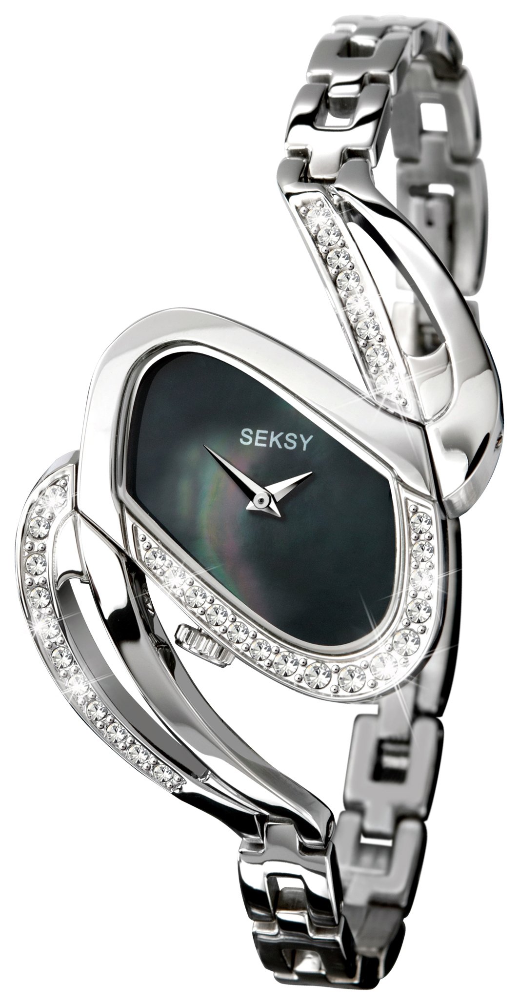 Seksy Ladies' 4860 Mirage Black Dial Bracelet Watch. (7065299) Argos