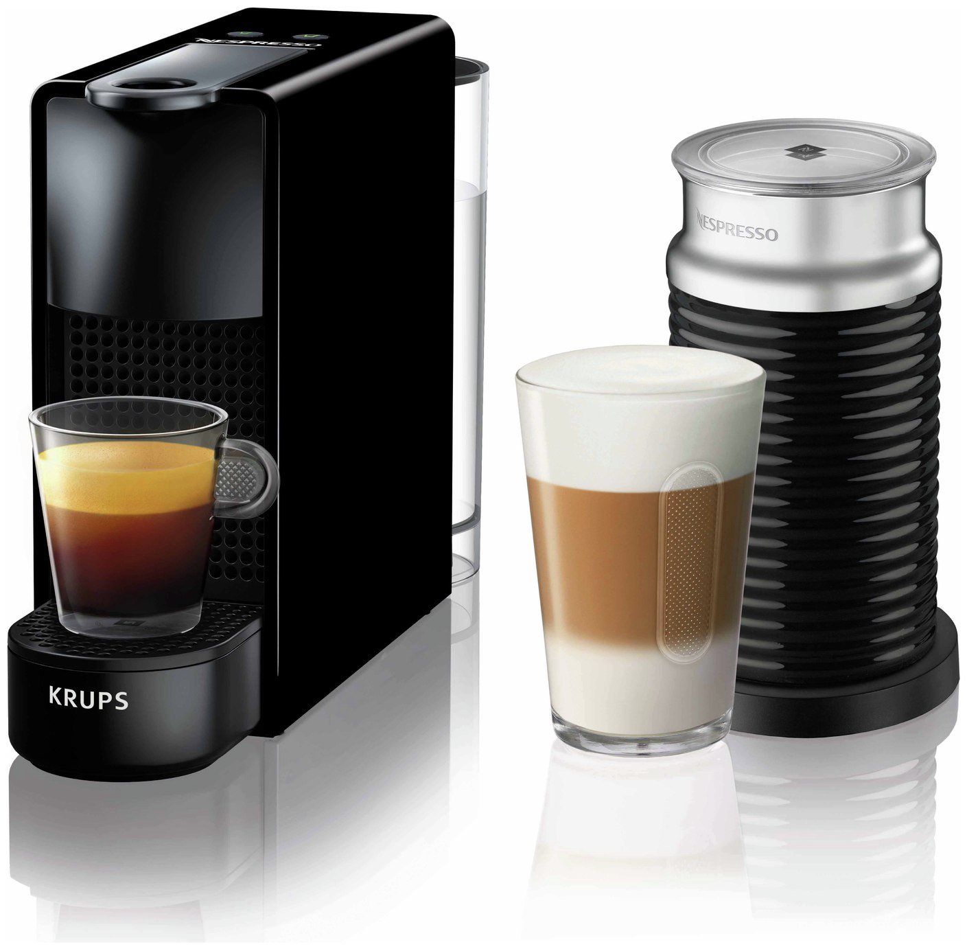 Nespresso KRUPS Essenza Mini Coffee Machine & Milk Frother Reviews