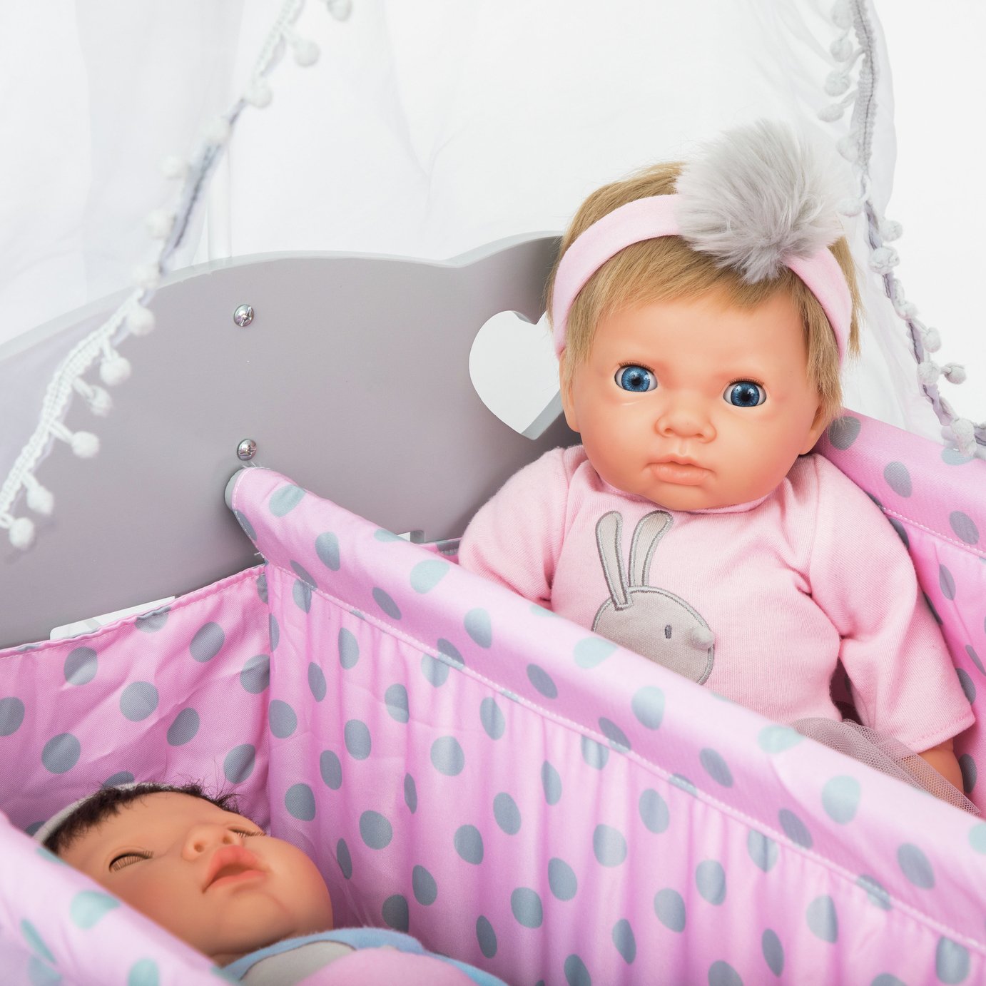 Chad Valley Tiny Treasures Wooden Double Baby Cot Reviews