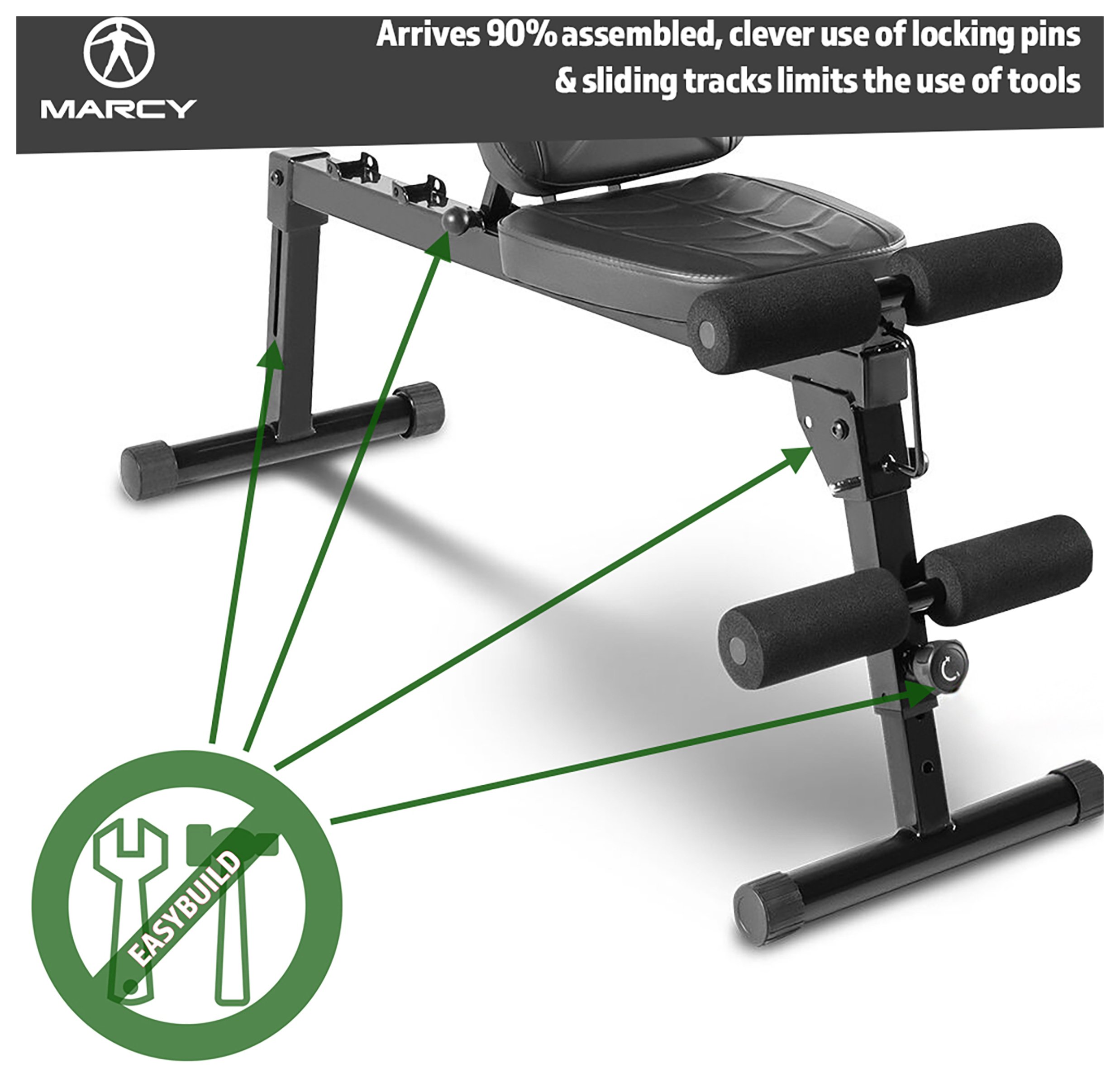 Marcy Pro Fold Flat Weight Bench Reviews