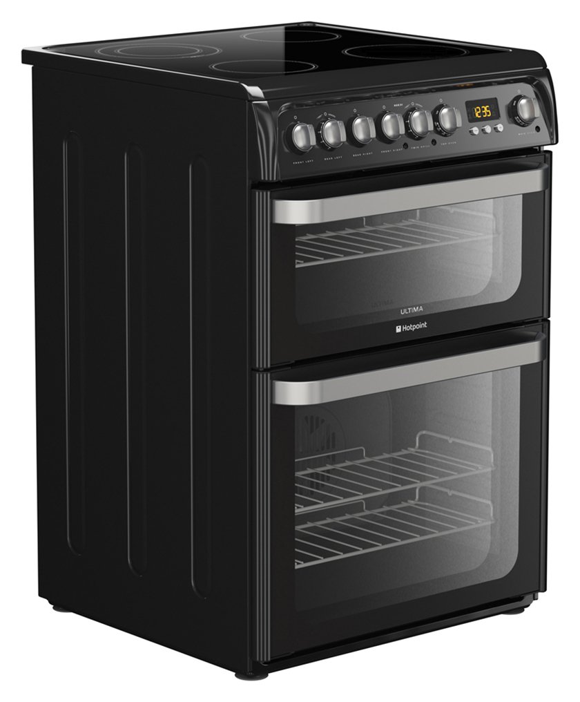 Hotpoint HUE61KS 60cm Double Oven Electric Cooker Reviews Updated August 2024