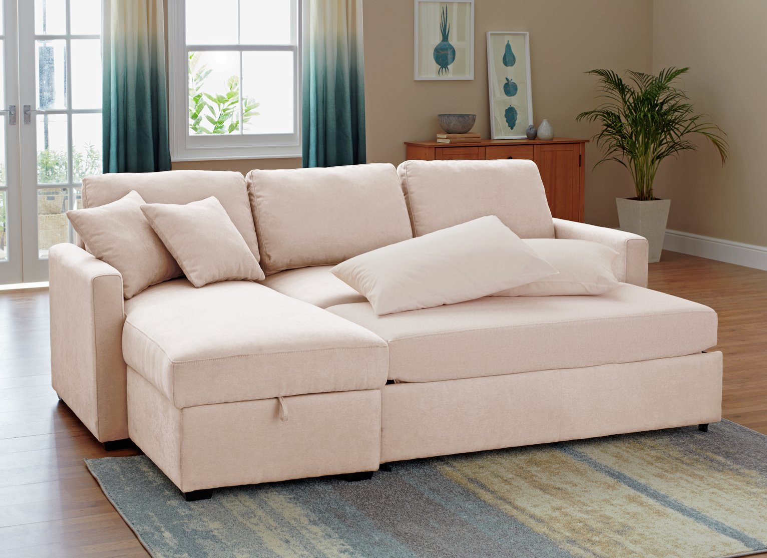 Argos Home Reagan Left Corner Fabric Sofa Bed Reviews Updated June 2024