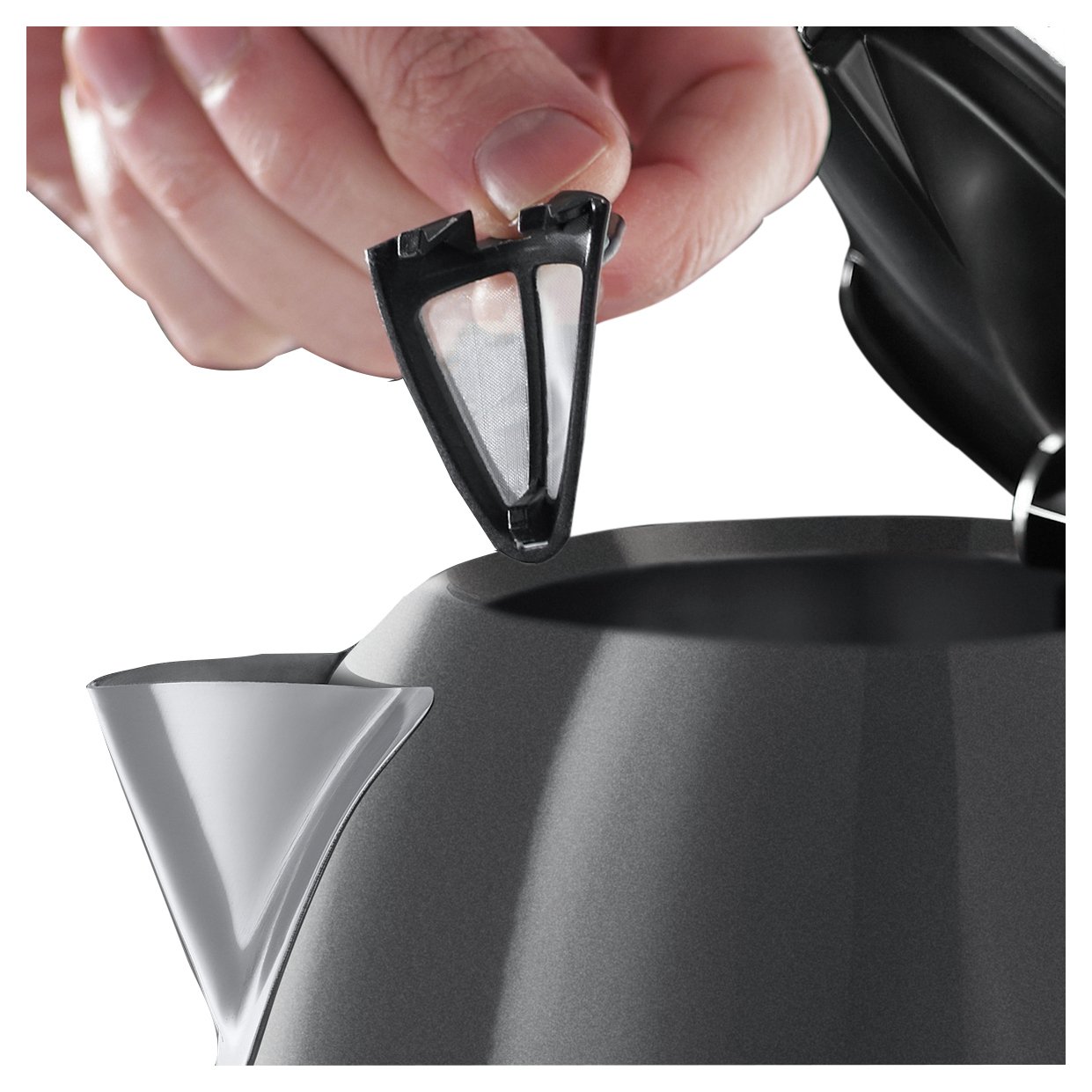 Russell Hobbs Colours+ Stainless Steel Grey Kettle 20414 Reviews