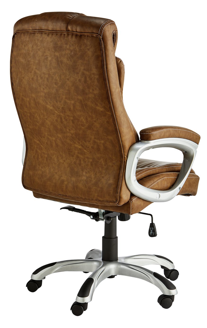 XRocker Leather Effect Executive Chair Brown at Argos Reviews