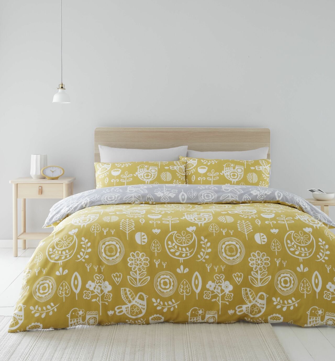 Catherine Lansfield Retro Birds Easycare Bedding Set Double Reviews