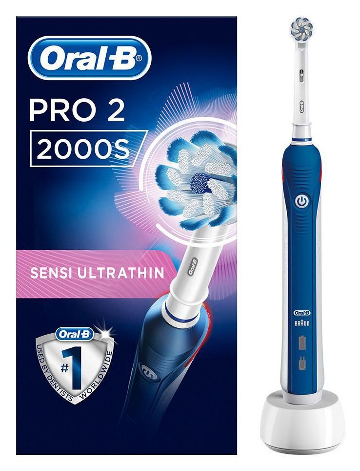 OralB Pro 2 2000 Electric Toothbrush Sensitive (7174159) Argos