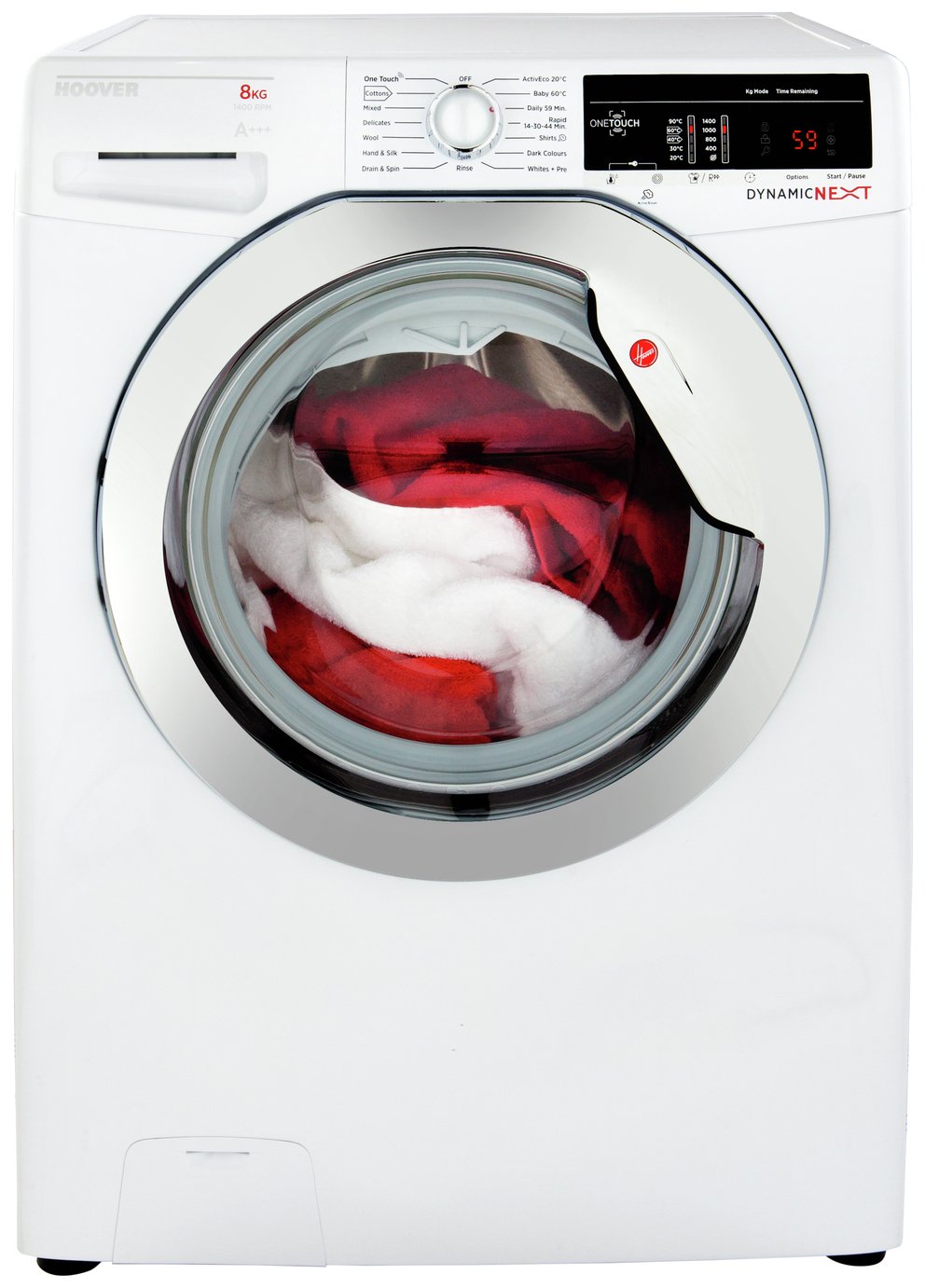 Hoover DXOA 48C3 8KG 1400 Spin Washing Machine White (7174537