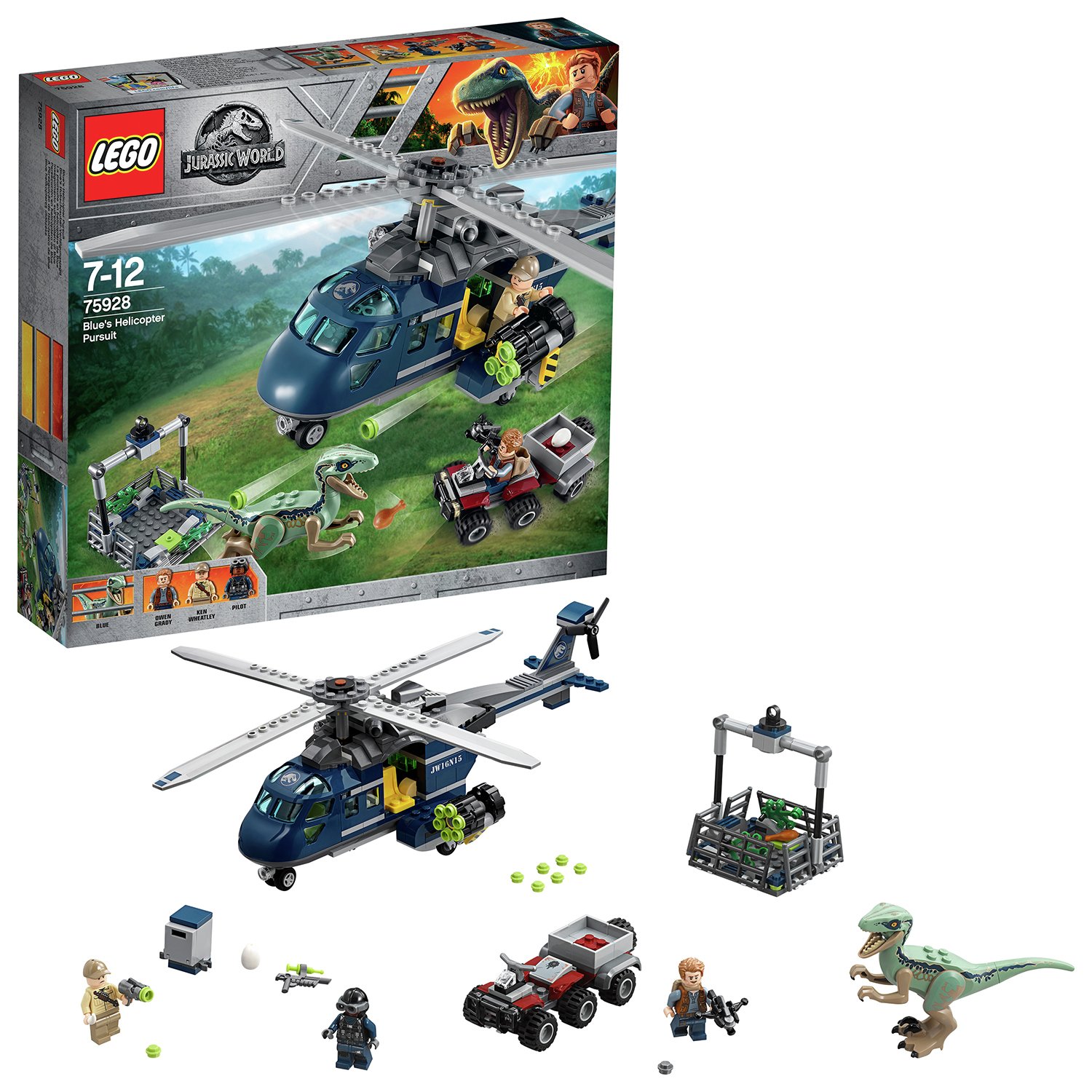 LEGO Jurassic World Blue's Helicopter Pursuit Toy 75928 (7177905