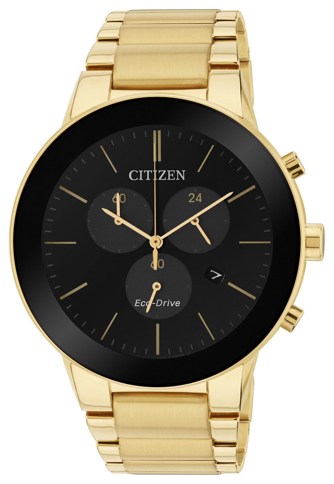 Citizen Mens' EcoDrive Gold Tone Axiom Chronograph Watch (7198599