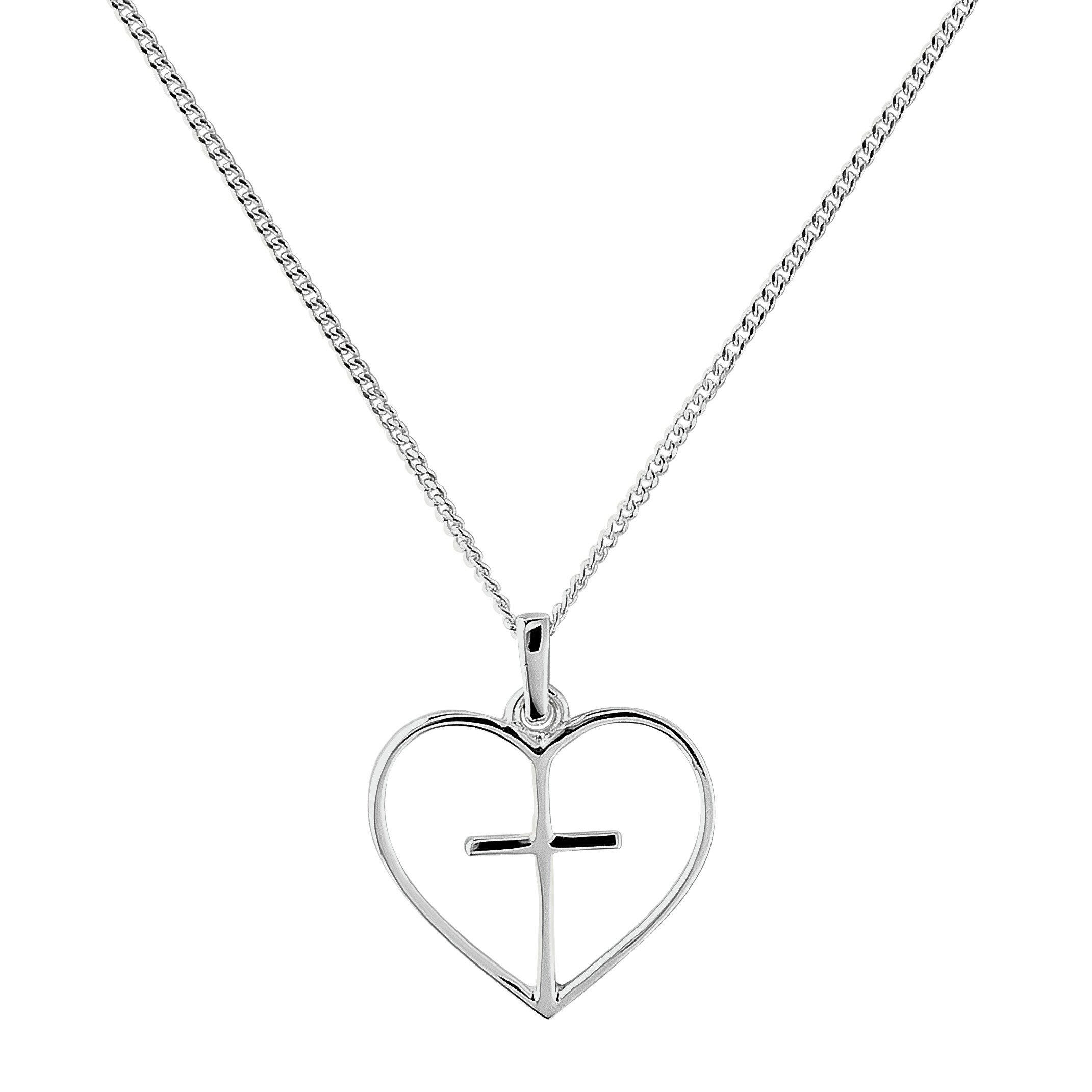 Revere Sterling Silver Cross Heart Pendant Reviews