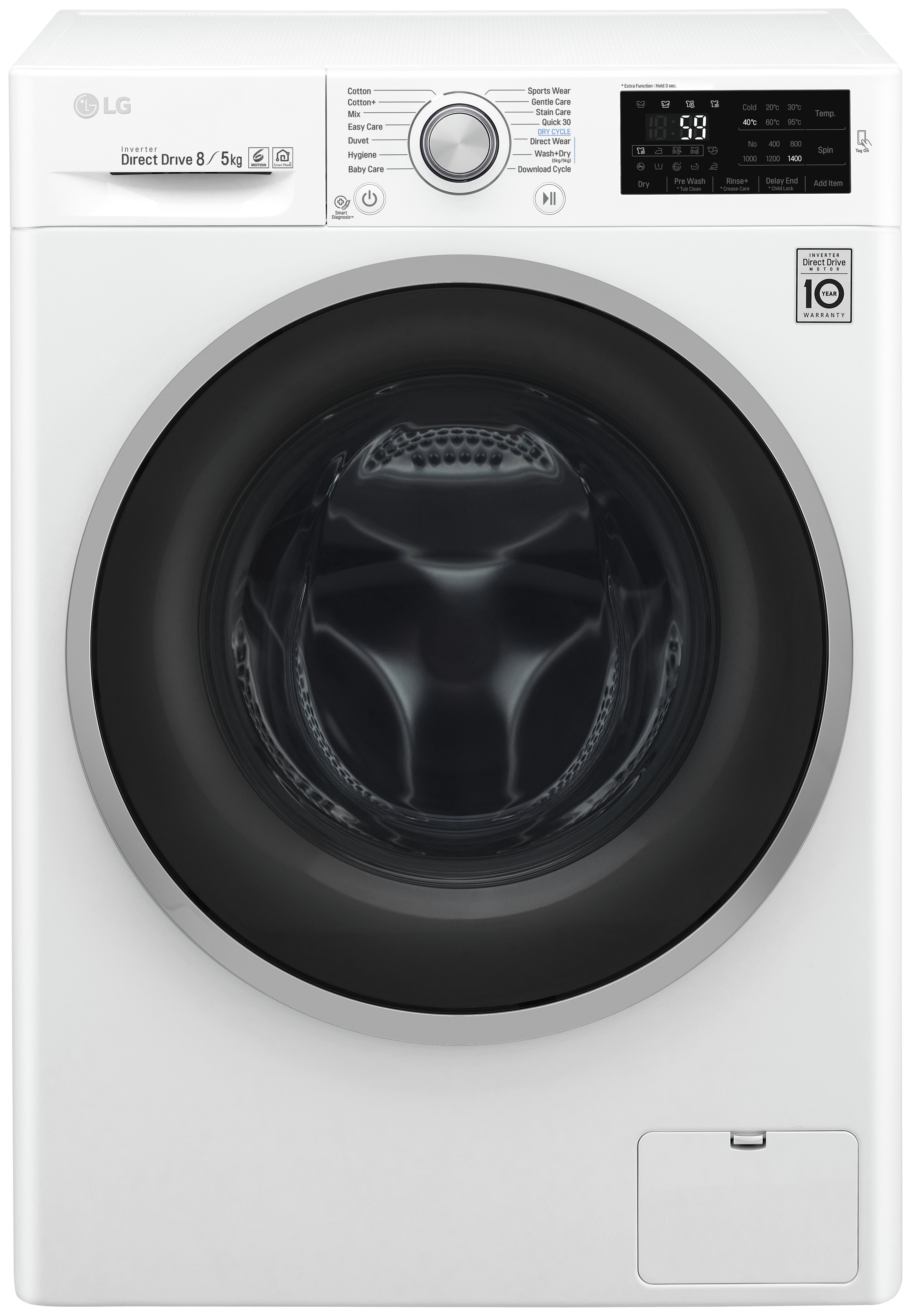 Review of LG F4J6TM1W 8KG 5KG Washer Dryer