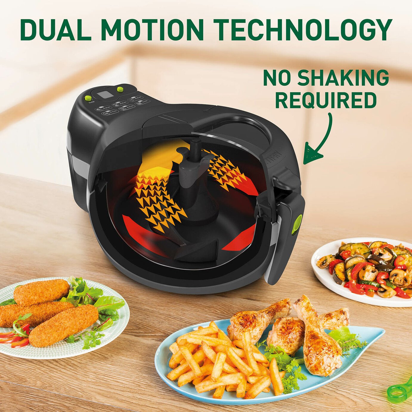 Tefal FZ710840 Actifry 1kg Health Fryer With Removable Bowl Black NEW