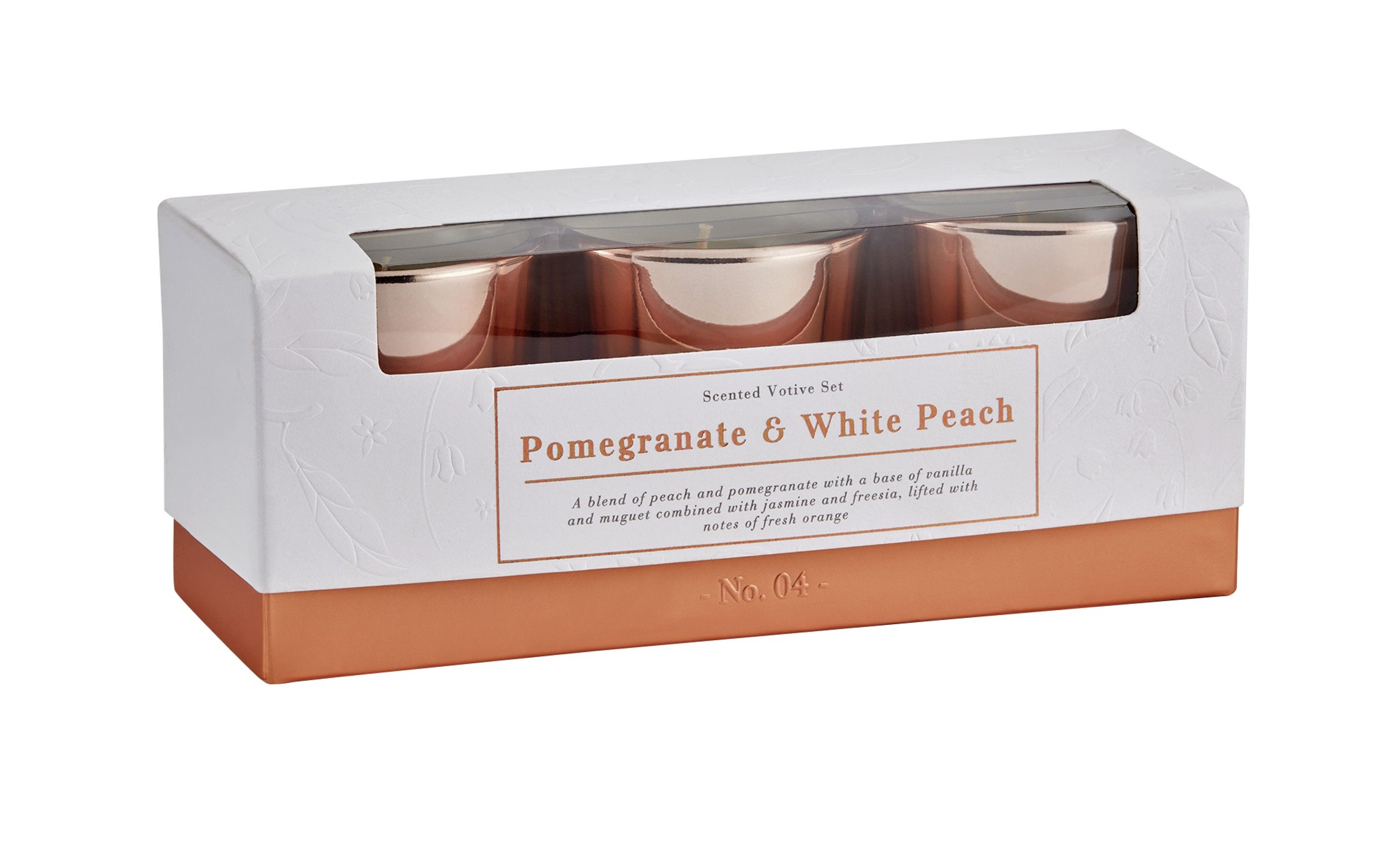 Review of Sainsbury's Home 3 Votive Candles Peach & Pomegranate