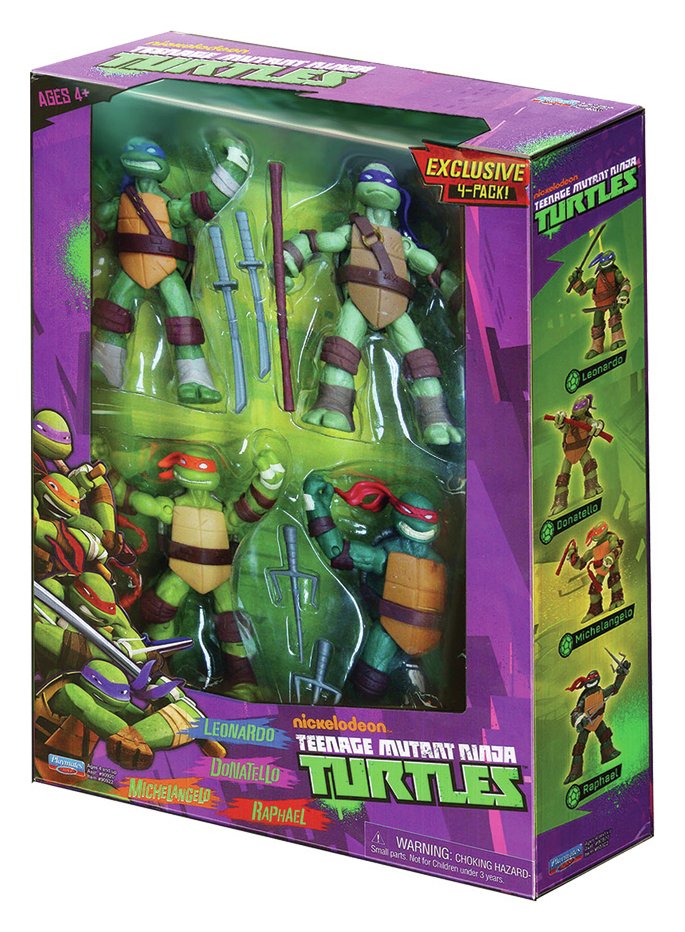 Teenage Mutant Ninja Turtles Action Figures 4 Pack (7245758) Argos