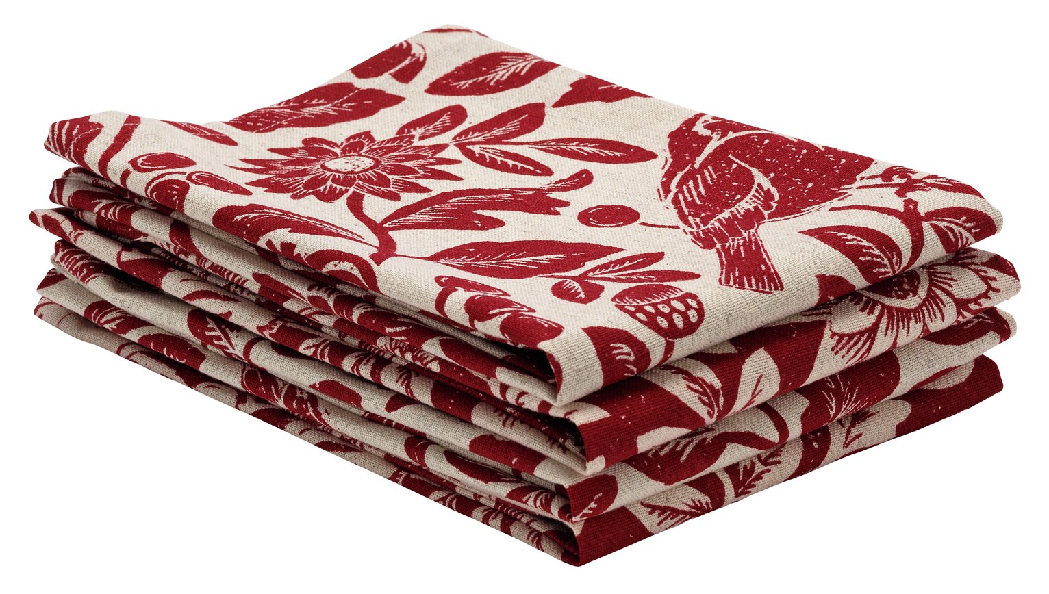 Review of Sainsbury's Home Fireside Pack of 4 Napkins