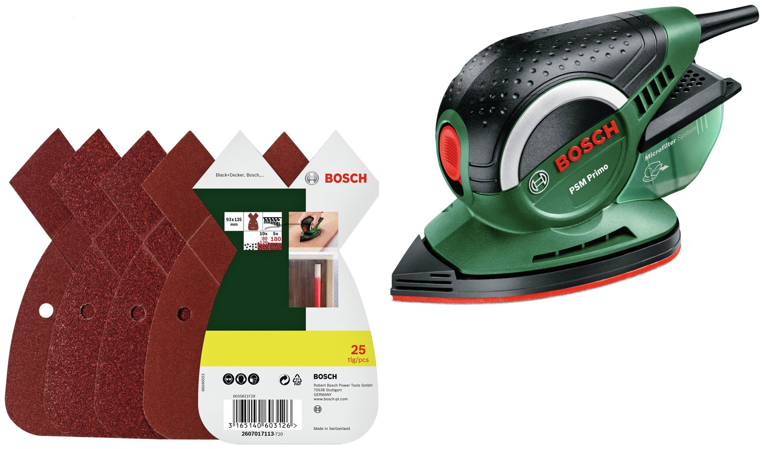 Bosch PSM Primo Detail Sander with 25 Sheets Reviews Updated March 2023