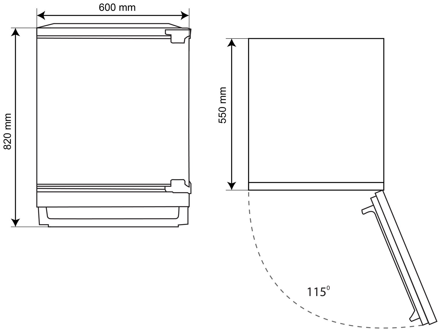 Bush BUCFR6082 Under Counter Integrated Fridge Reviews