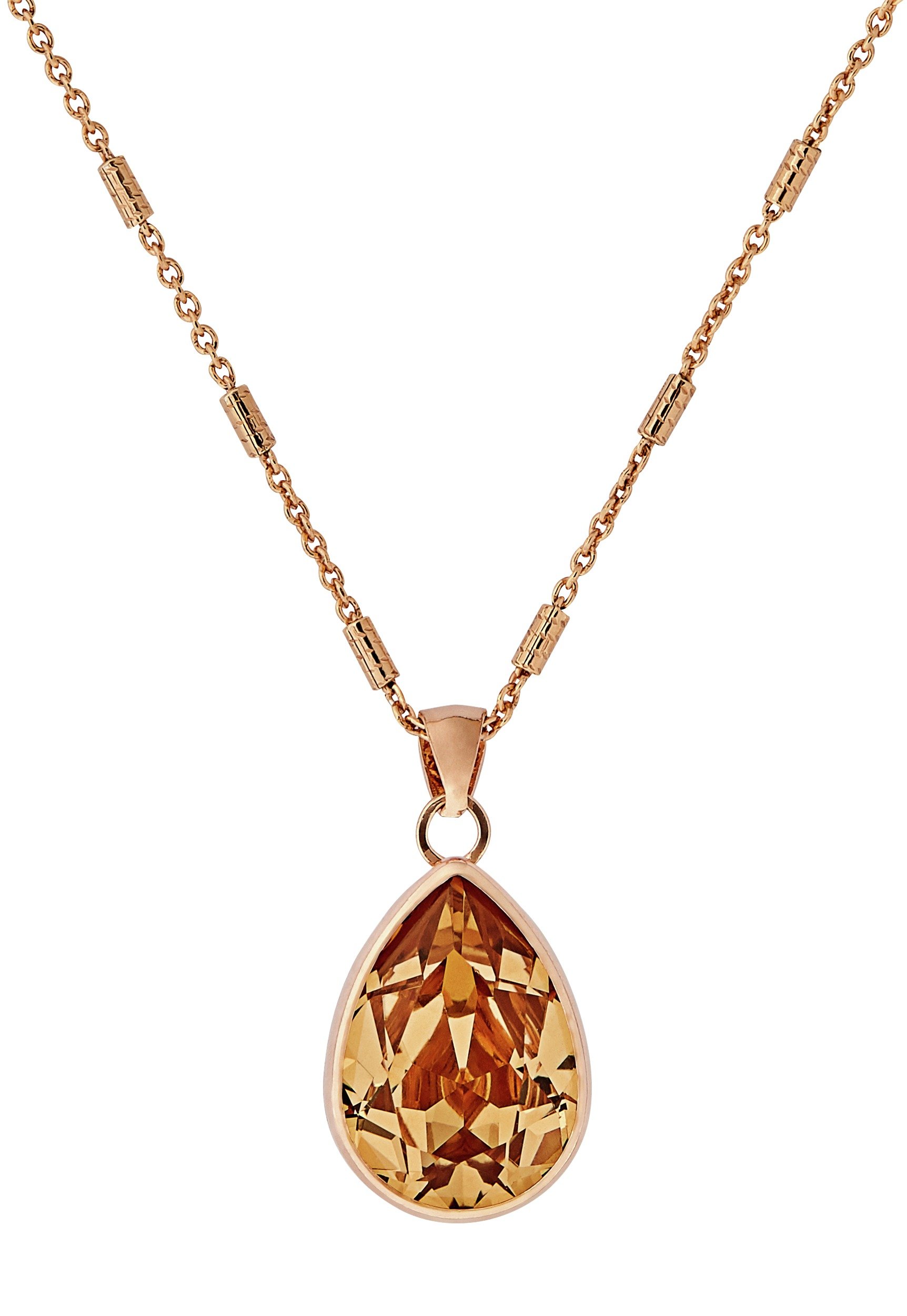 Revere Rose Gold Plated Silver Swarovski Crystal Pendant (7347371