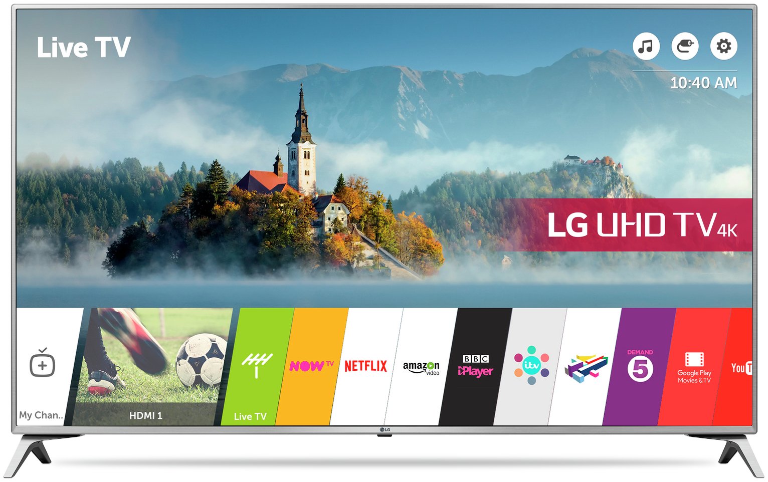 LG 65UJ651V 65 Inch Smart 4K Ultra HD TV with HDR. (7409903) Argos