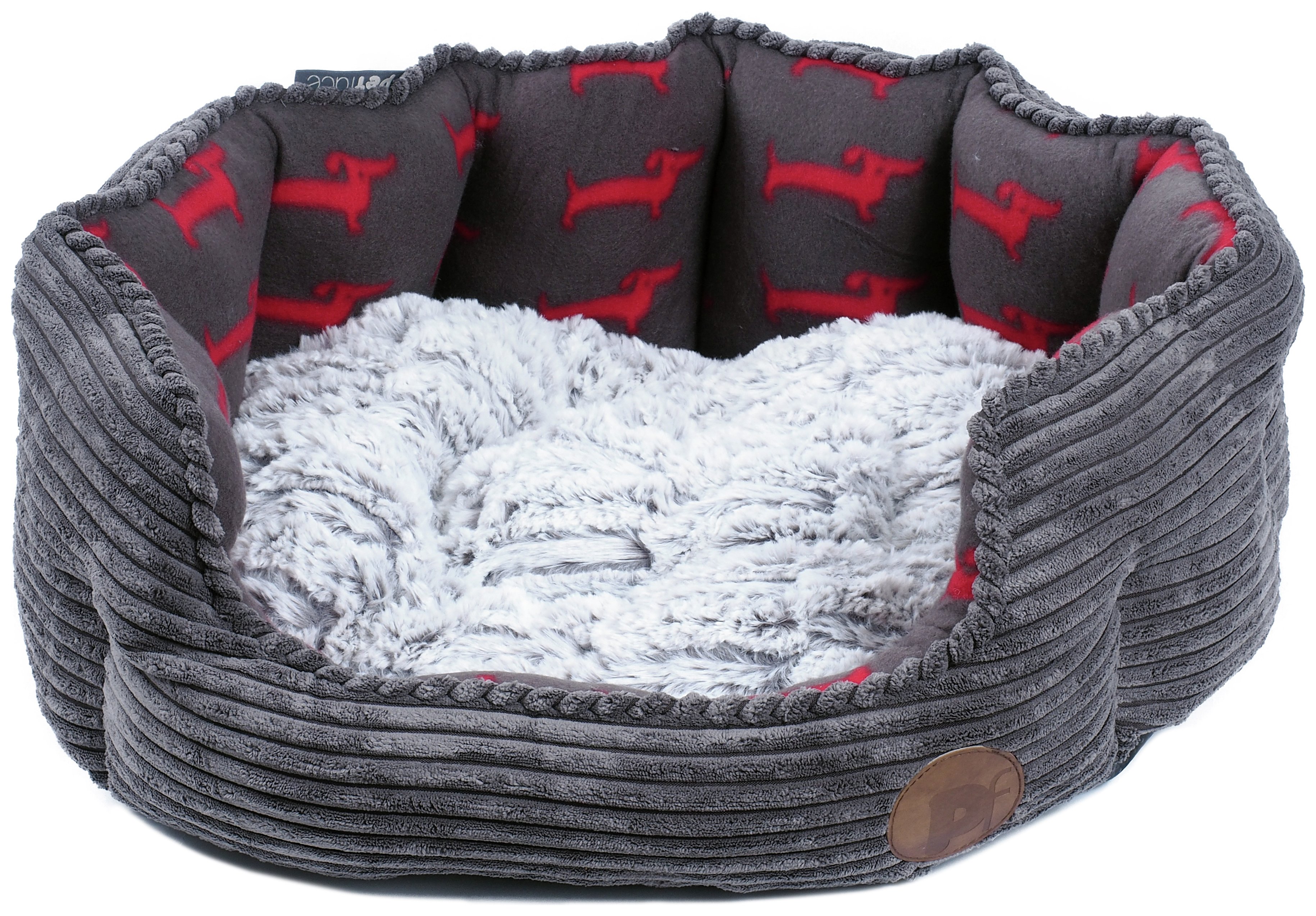 Petface Grey Bamboo & Jumbo Cord Deli Bed Reviews