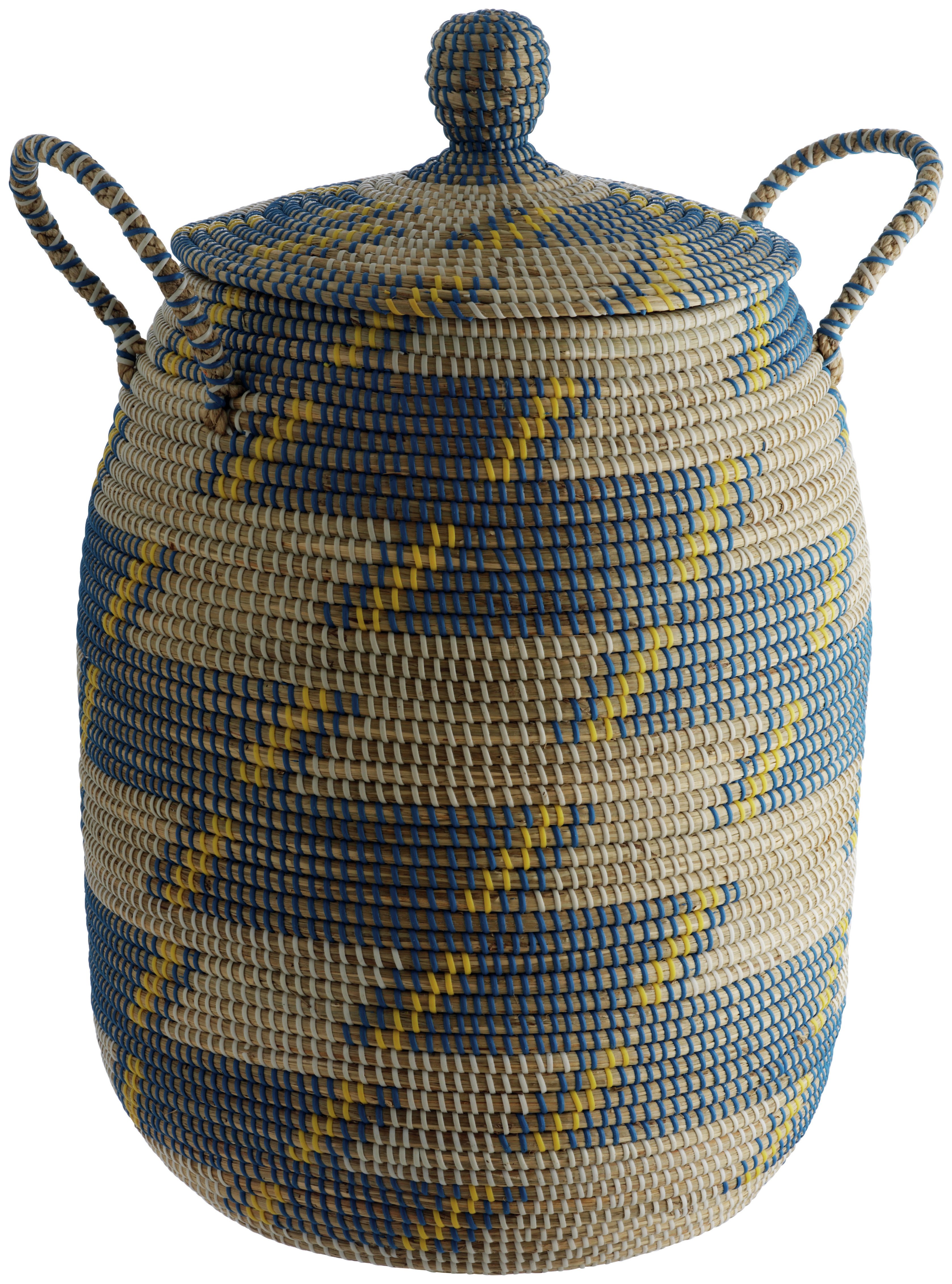 Habitat Adder Laundry Basket with Lid Blue (7426515) Argos Price