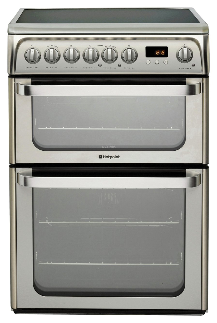Hotpoint HUE61XS 60cm Double Oven Electric Cooker Reviews Updated