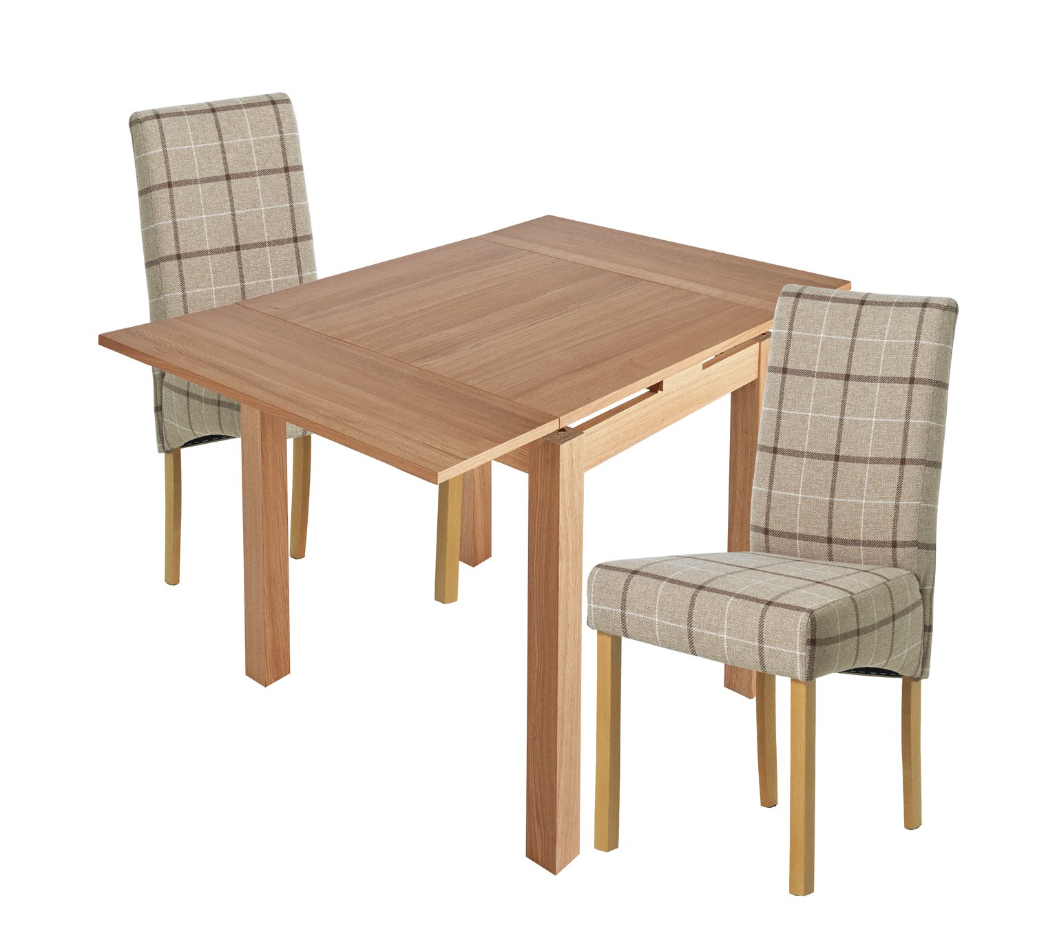Argos Home Clifton Collection Small Extendable Beech Table & 4 Chairs
