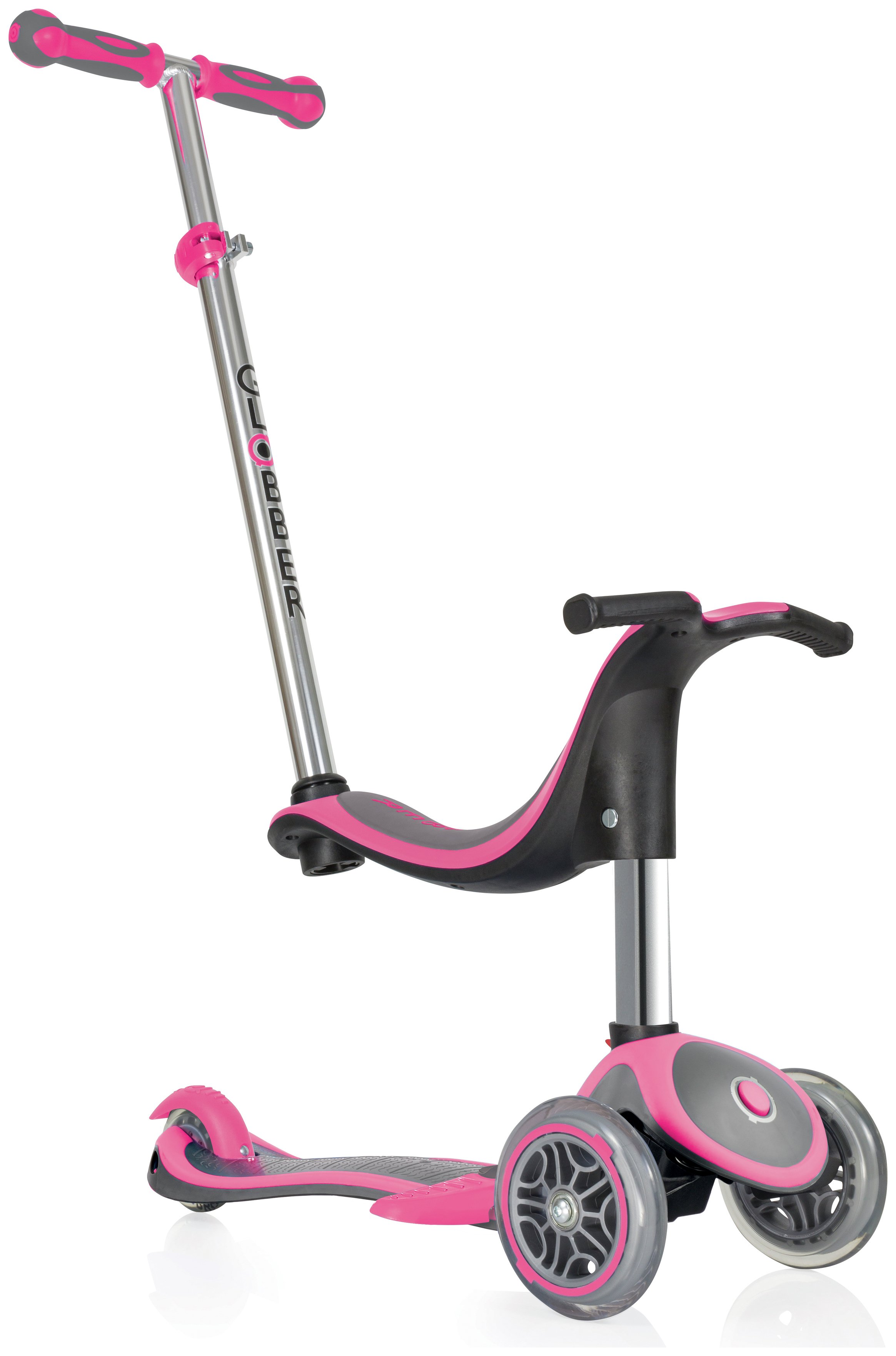 Globber Evo 4in1 Plus 3 Wheel Scooter Neon Pink Reviews