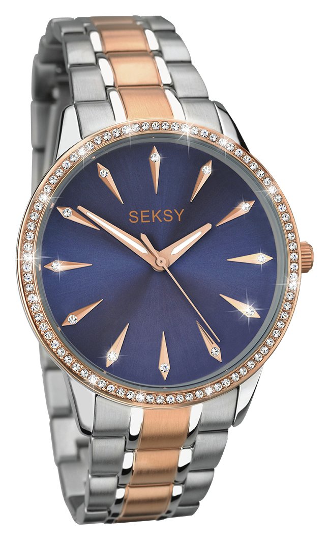 Seksy Ladies Two Tone Stainless Steel Bracelet Watch Reviews