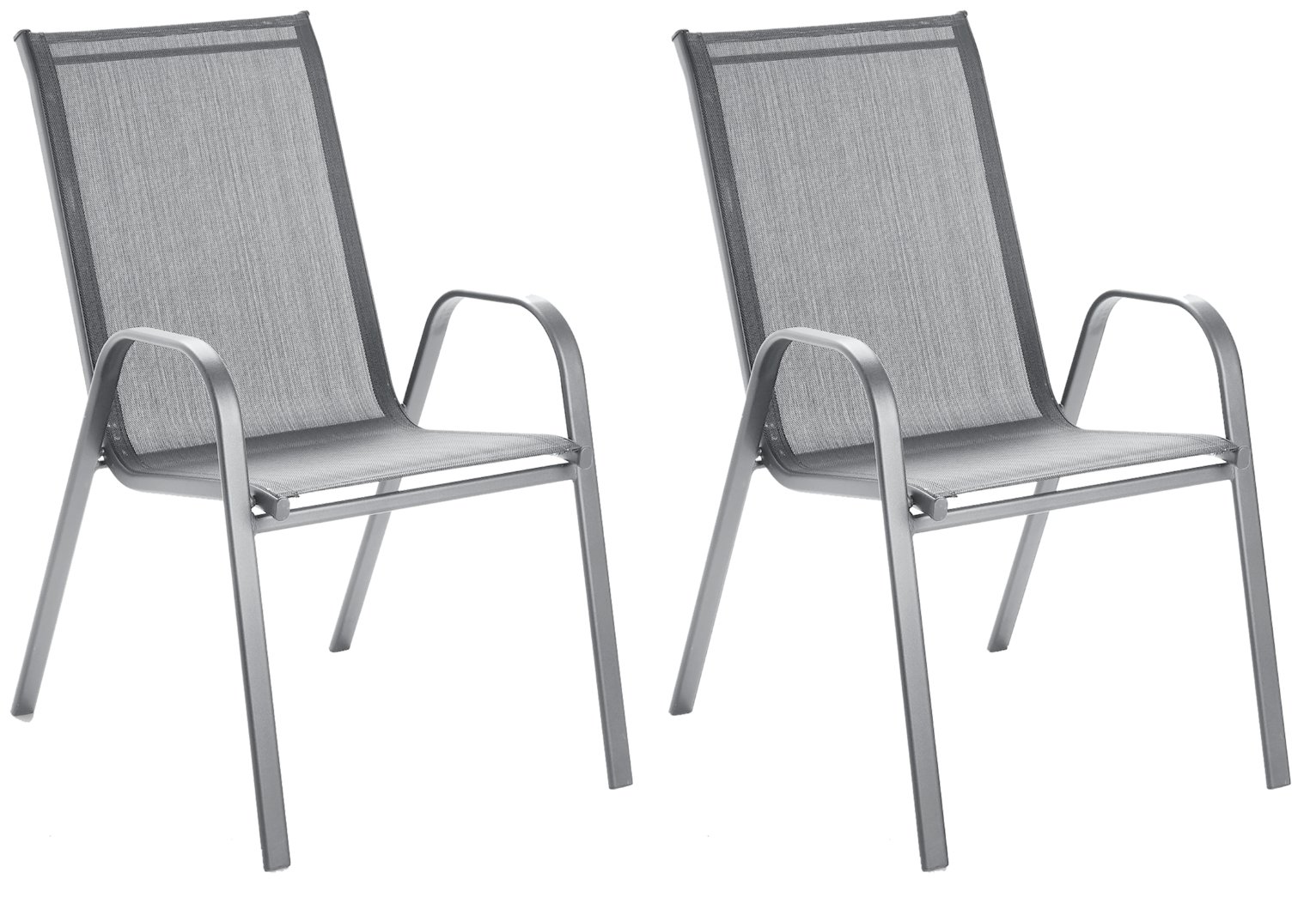 Argos Home Sicily Metal Pack of 2 Stacking Chairs Reviews Updated