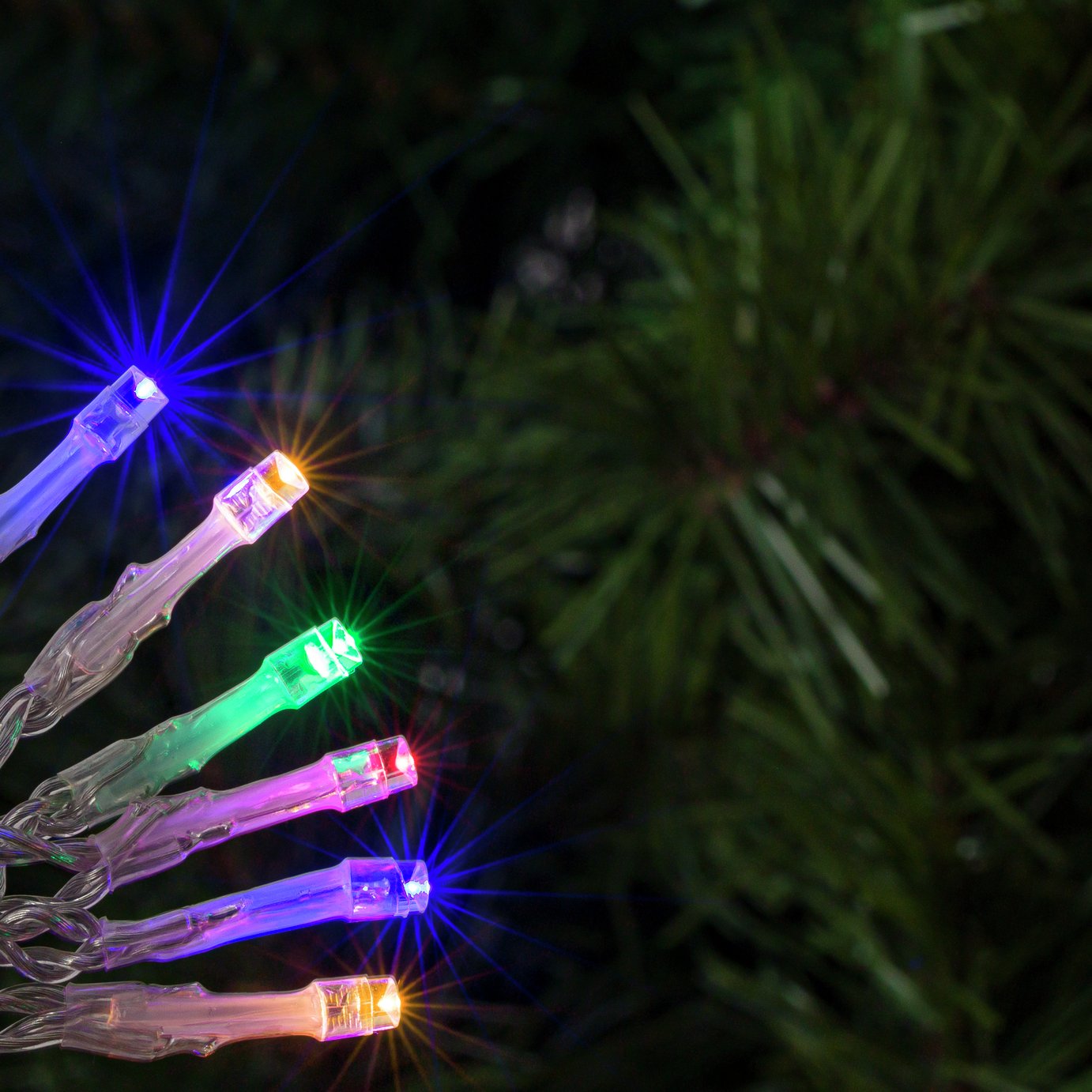 Habitat 80 Multicoloured LED Christmas Tree Lights (7577419) Argos